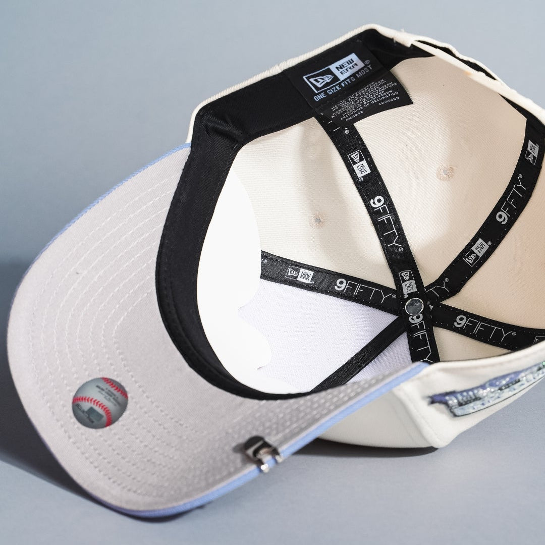 NEW ERA EXCLUSIVE 9FORTY A-FRAME BLACK UPSIDE DOWN LAS VEGAS RAIDERS SCRIPT