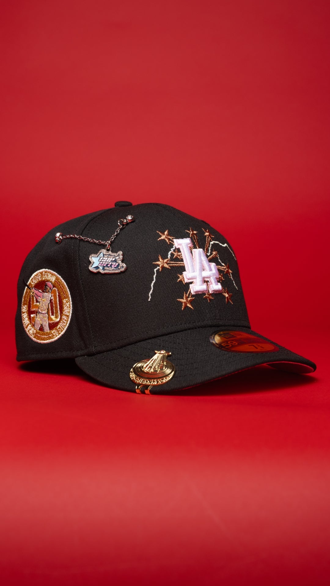 NEW ERA EXCLUSIVE 59FIFTY BLACK LOS ANGELES DODGERS W/ EMBROIDERY + SHOHEI OHTANI SIDE PATCH