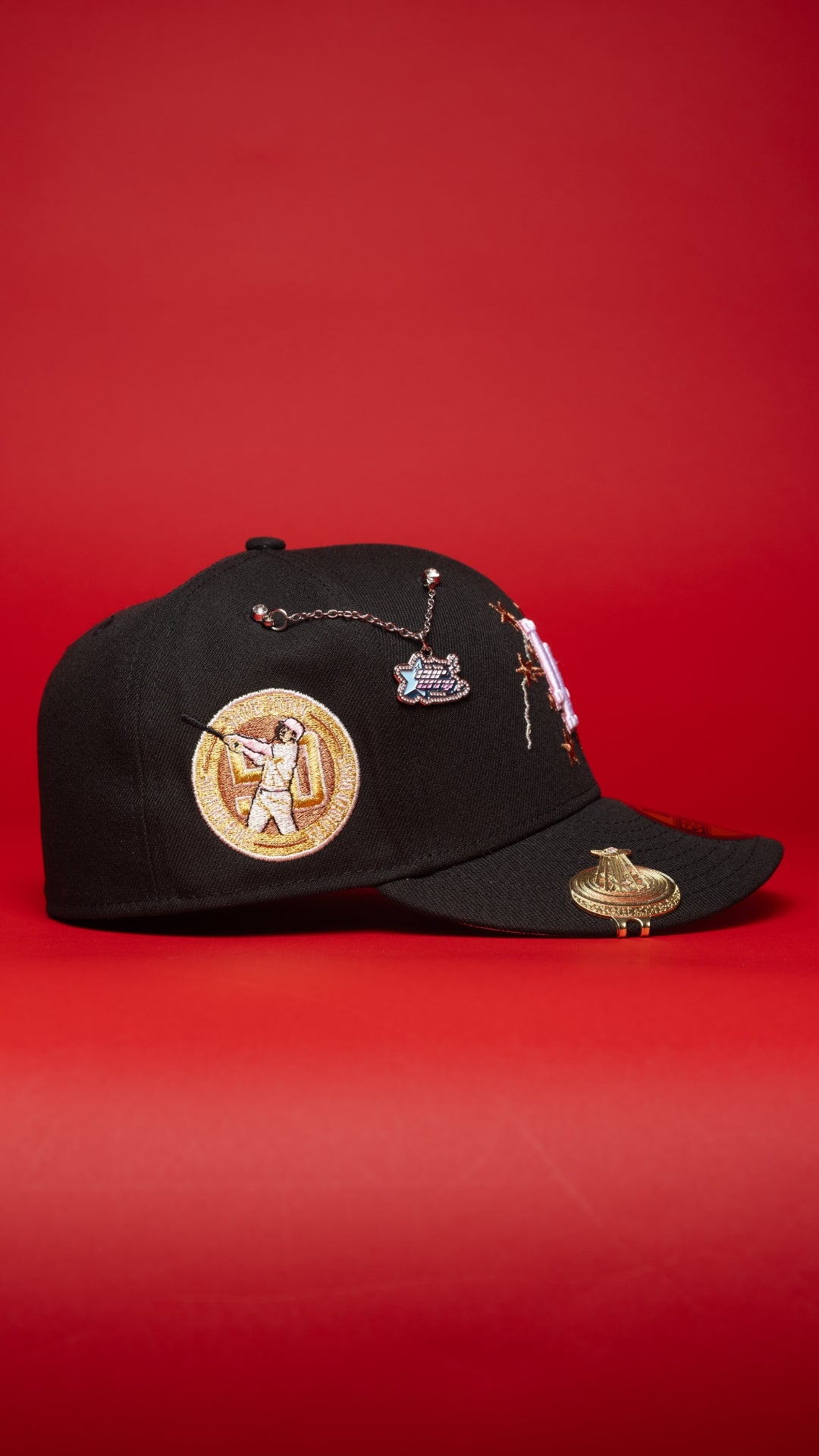 NEW ERA EXCLUSIVE 59FIFTY BLACK LOS ANGELES DODGERS W/ EMBROIDERY + SHOHEI OHTANI SIDE PATCH