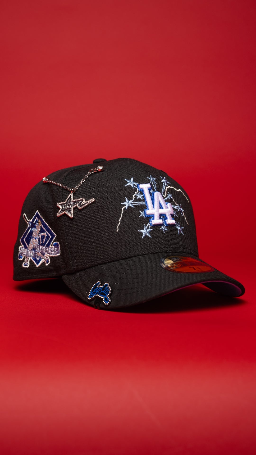 NEW ERA EXCLUSIVE 59FIFTY BLACK LOS ANGELES DODGERS W/ EMBROIDERY + SHOHEI OHTANI SIDE PATCH