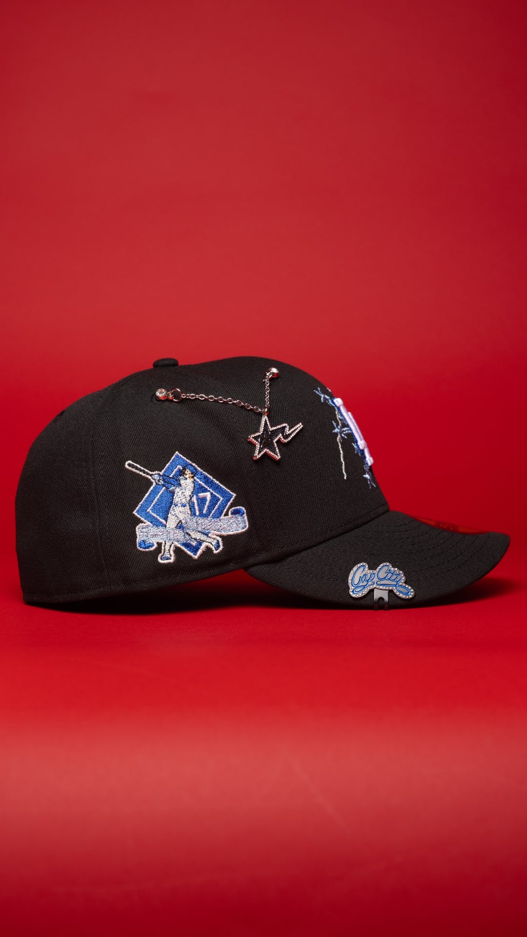 NEW ERA EXCLUSIVE 59FIFTY BLACK LOS ANGELES DODGERS W/ EMBROIDERY + SHOHEI OHTANI SIDE PATCH