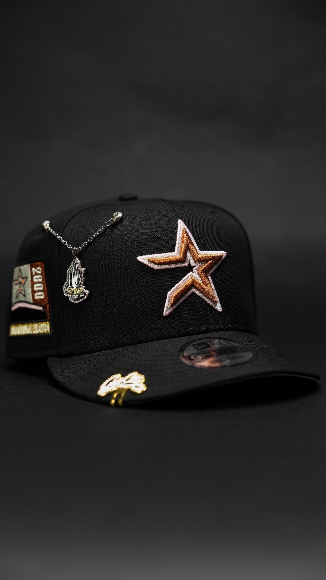 SNAPBACK 9FIFTY CAQUI/AZUL EXCLUSIVO DE NEW ERA LOS ANGELES DODGERS CON PARCHE LATERAL DE LA 75.ª SERIE MUNDIAL 