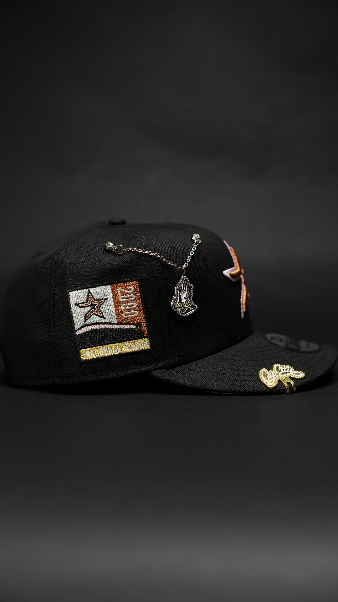 SNAPBACK 9FIFTY CAQUI/AZUL EXCLUSIVO DE NEW ERA LOS ANGELES DODGERS CON PARCHE LATERAL DE LA 75.ª SERIE MUNDIAL 