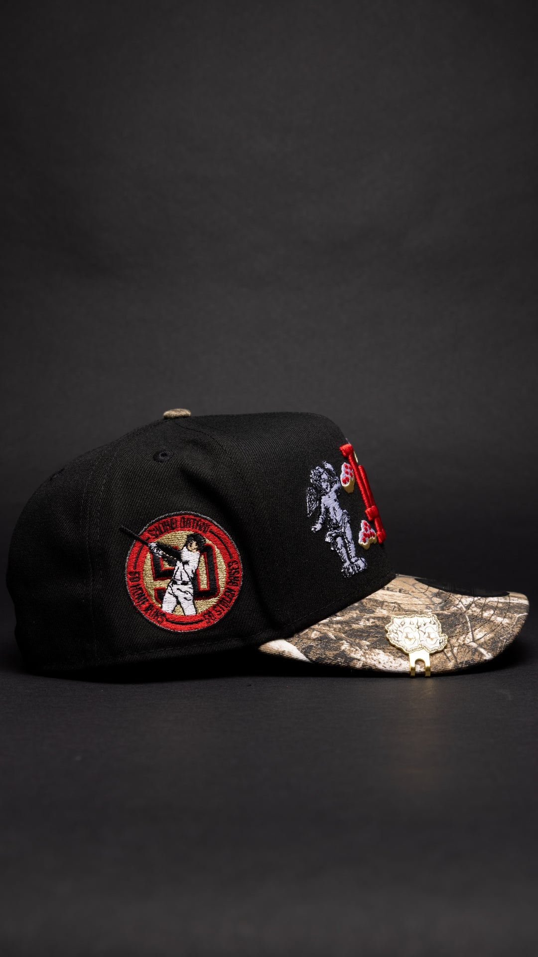 NEW ERA 9FIFTY A-FRAME BLACK/REALTREE LOS ANGELES DODGERS "HEAVENLY CITY" W/ SHOHEI OHTANI 50-50 CLUB SIDE PATCH