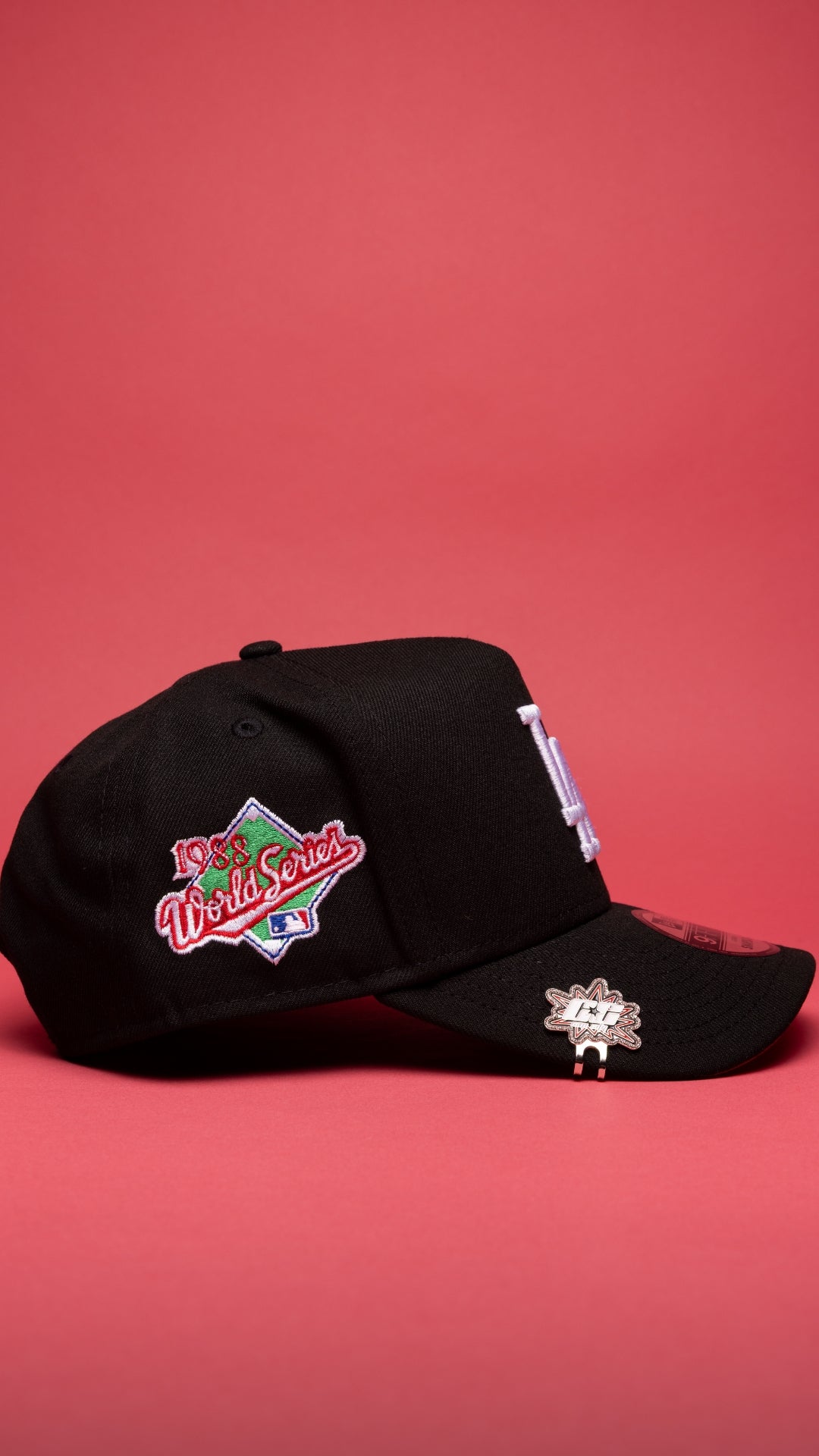 NEW ERA 9FIFTY A-FRAME BLACK LOS ANGELES DODGERS SNAPBACK W/ 1988 WORLD SERIES SIDE PATCH