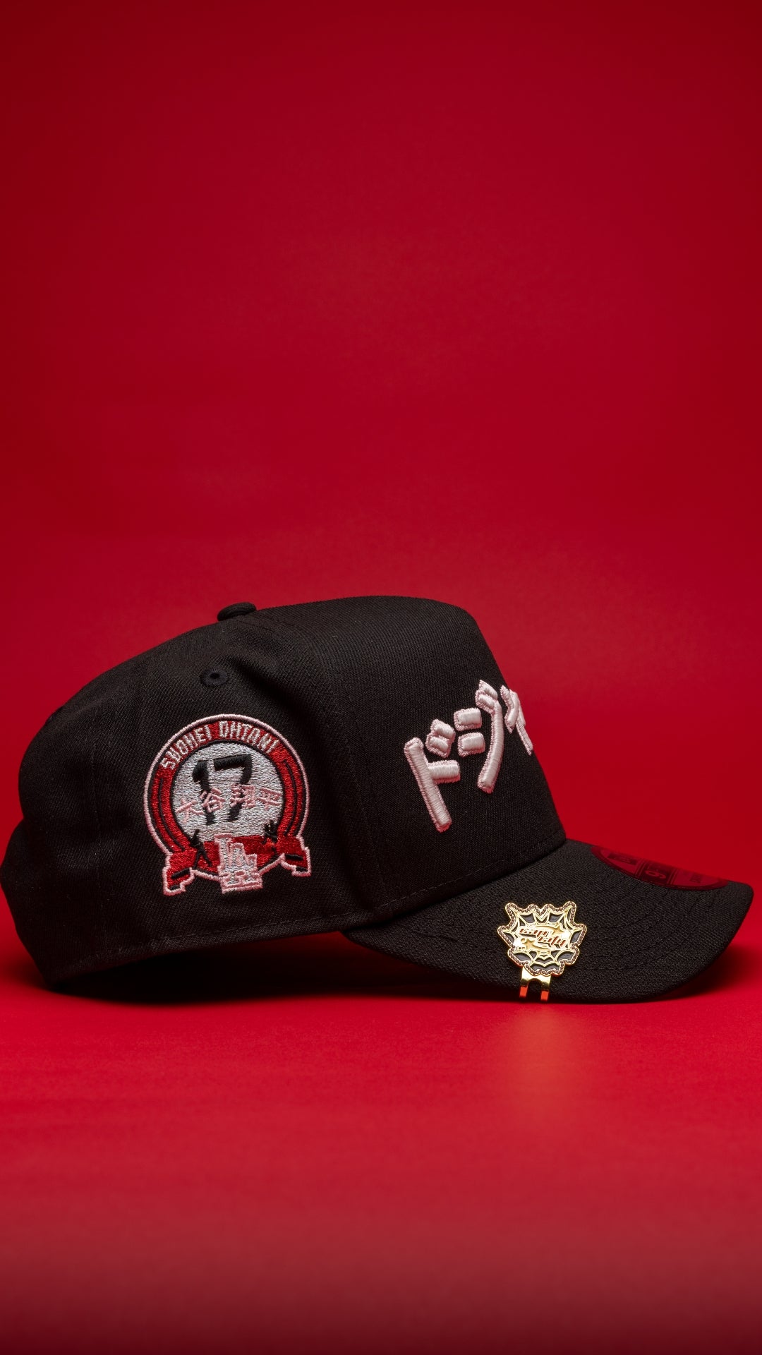 NEW ERA 9FIFTY A-FRAME BLACK LOS ANGELES DODGERS JAPANESE SCRIPT W/ SHOHEI OHTANI SIDE PATCH