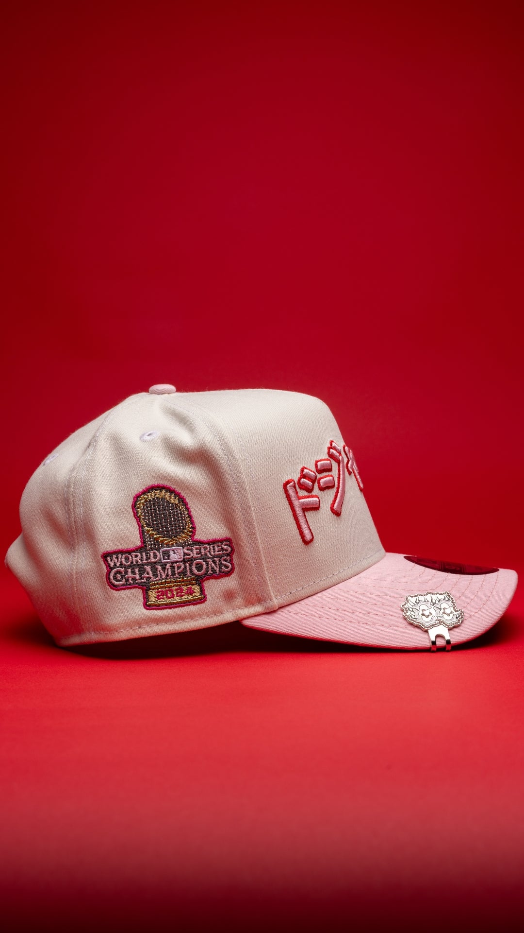 NEW ERA 9FIFTY A-FRAME CHROME/PNK LOS ANGELES DODGERS JAPANESE SCRIPT