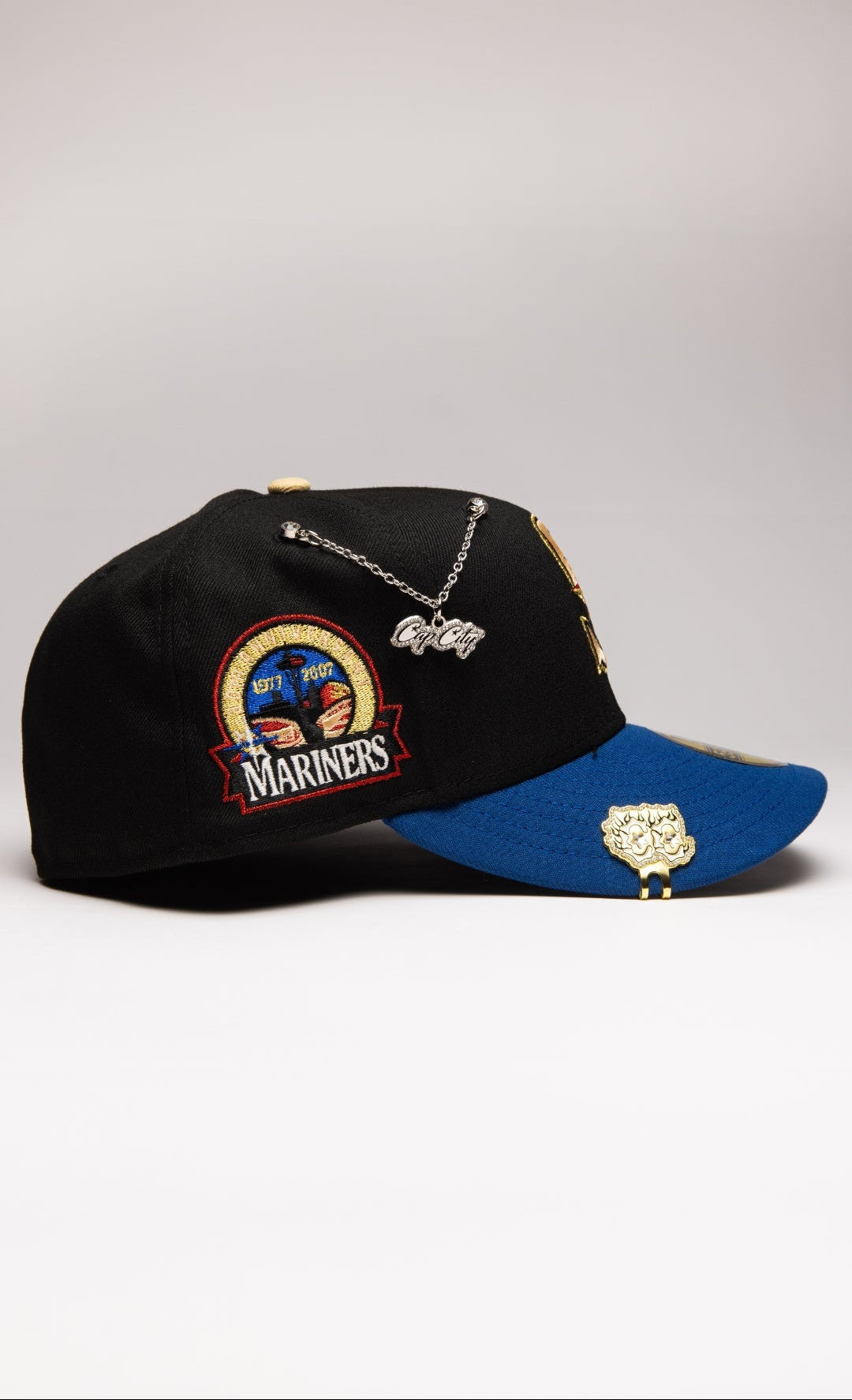 New Era Exclusive 59FIFTY Black/Navy Seattle Mariners W/ Anniversary S