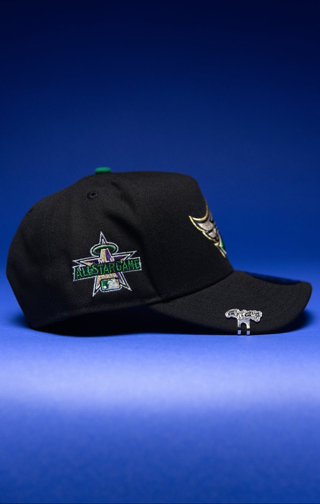 NEW ERA 9FIFTY A-FRAME BLACK ANAHEIM ANGELS SNAPBACK W/ ALL STAR GAME SIDE PATCH