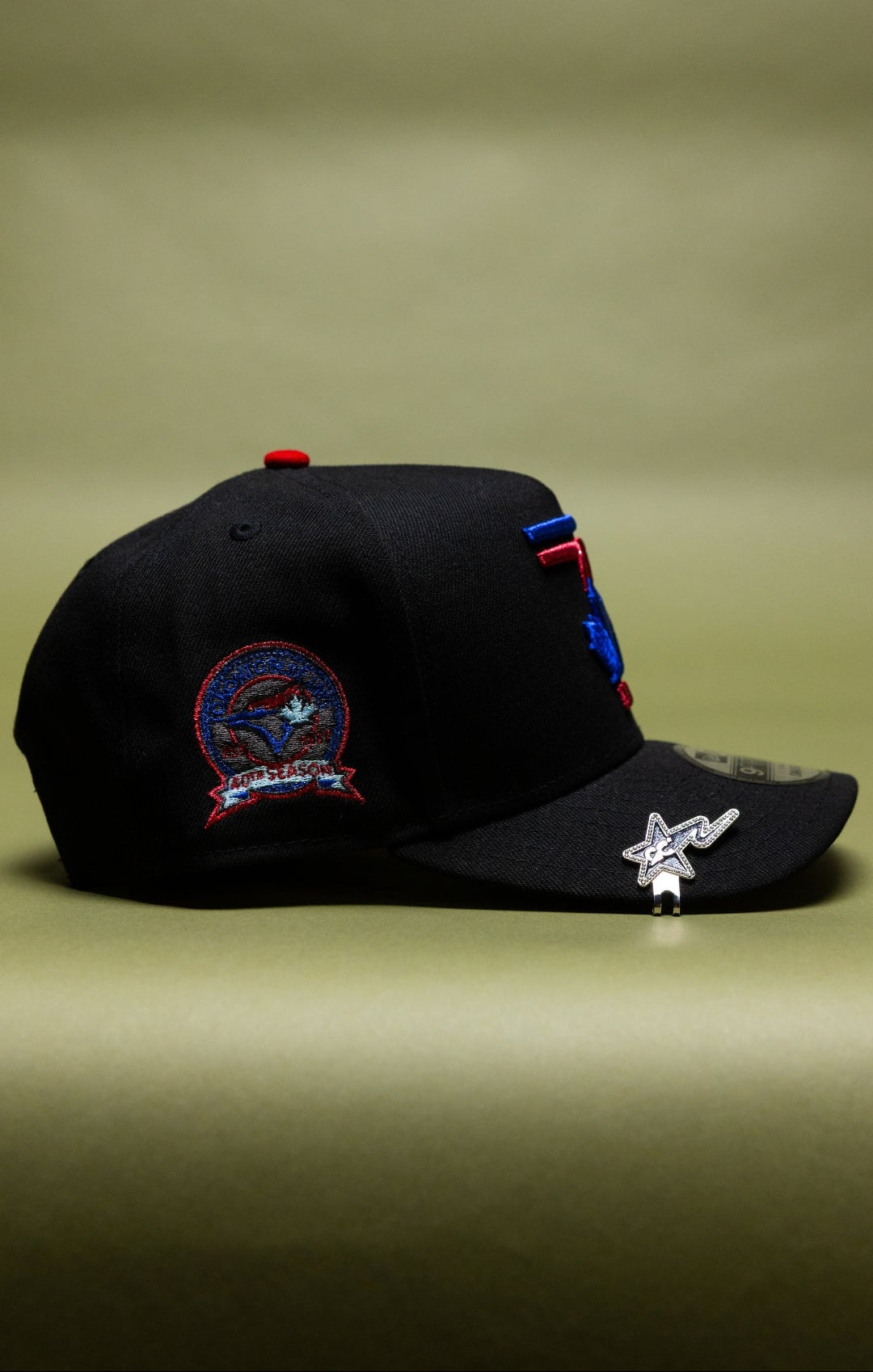 NEW ERA 9FIFTY A-FRAME BLACK TORONTO BLUE JAYS W/ SEASON SIDE PATCH