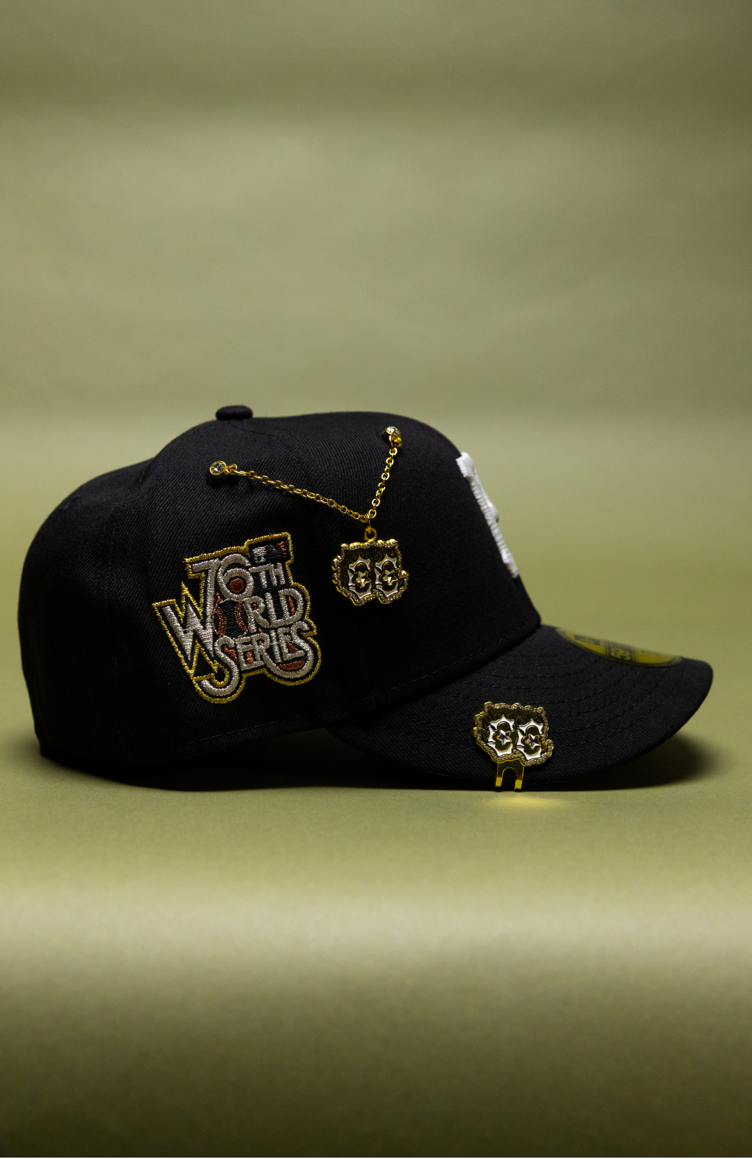 NEW ERA EXCLUSIVE 59FIFTY BLACK PITTSBURGH PIRATES W/ 76TH WORLD SERIES SIDE PATCH