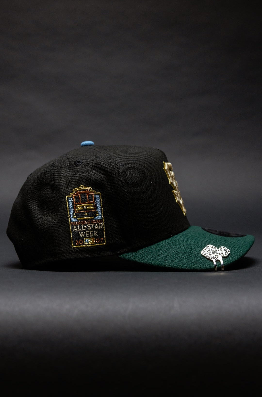 NEW ERA 9FIFTY A-FRAME BLACK/FOREST GREEN SAN FRANCISCO GIANTS SNAPBACK W/ ALL STAR WEEK SIDE PATCH