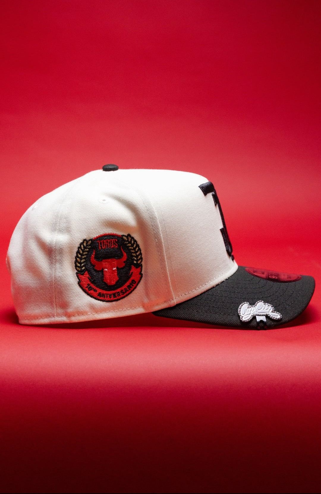 NEW ERA 9FIFTY A-FRAME CHROME/BLACK "TOROS DE TIJUANA" W/ 10TH ANNIVERSARY SIDE PATCH
