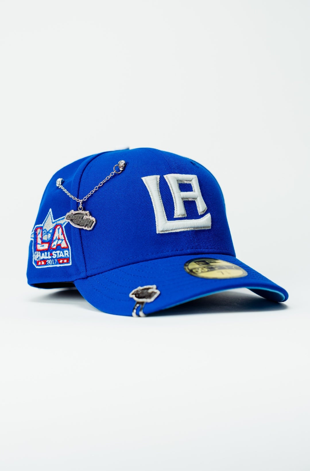 NEW ERA EXCLUSIVE 59FIFTY BLUE LOS ANGELES KINGS W/ ALL STAR SIDE PATCH