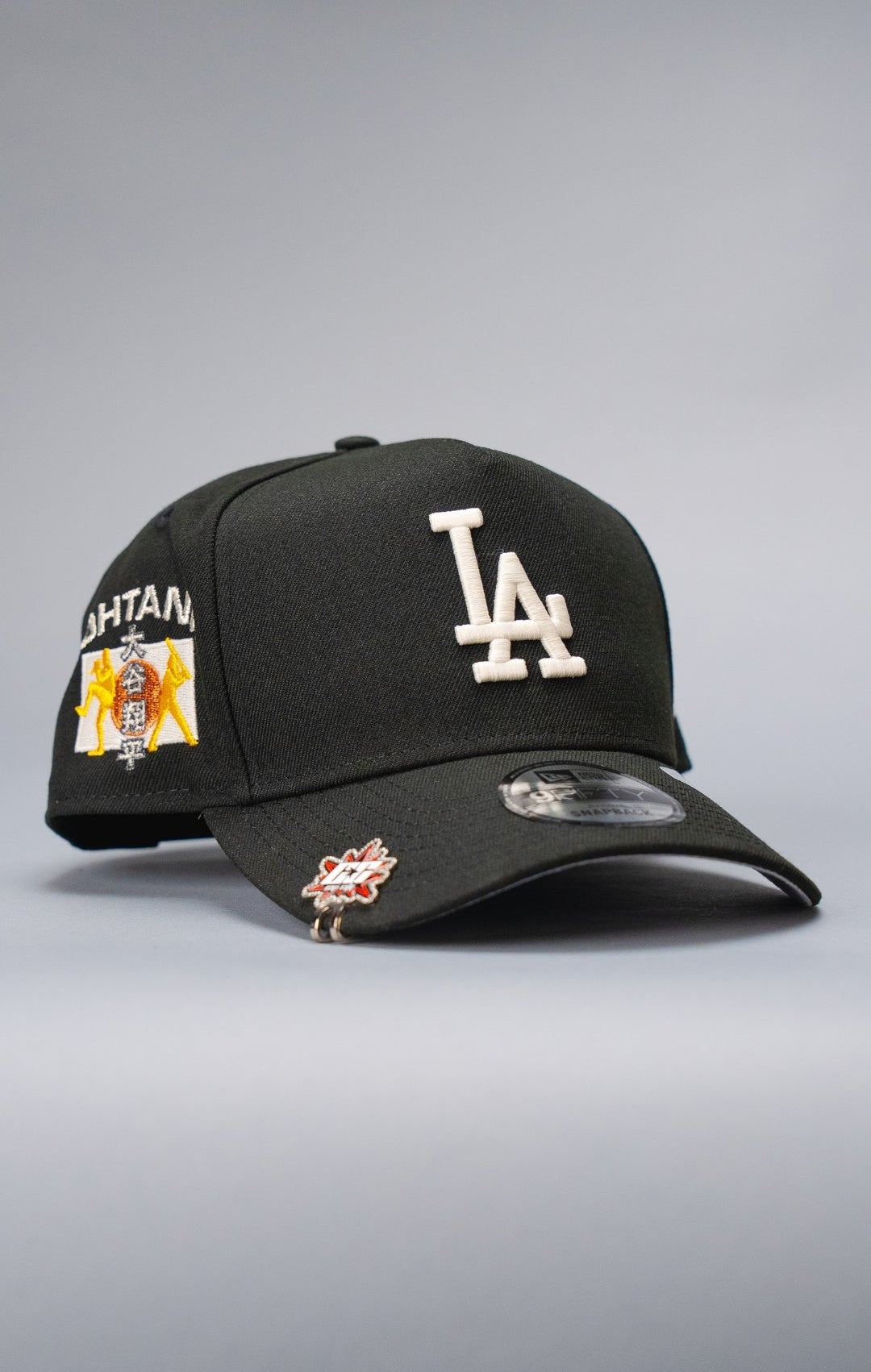 NEW ERA 9FIFTY A-FRAME BLACK LOS ANGELES DODGERS SNAPBACK W/ SHOHEI OHTANI SIDE PATCH