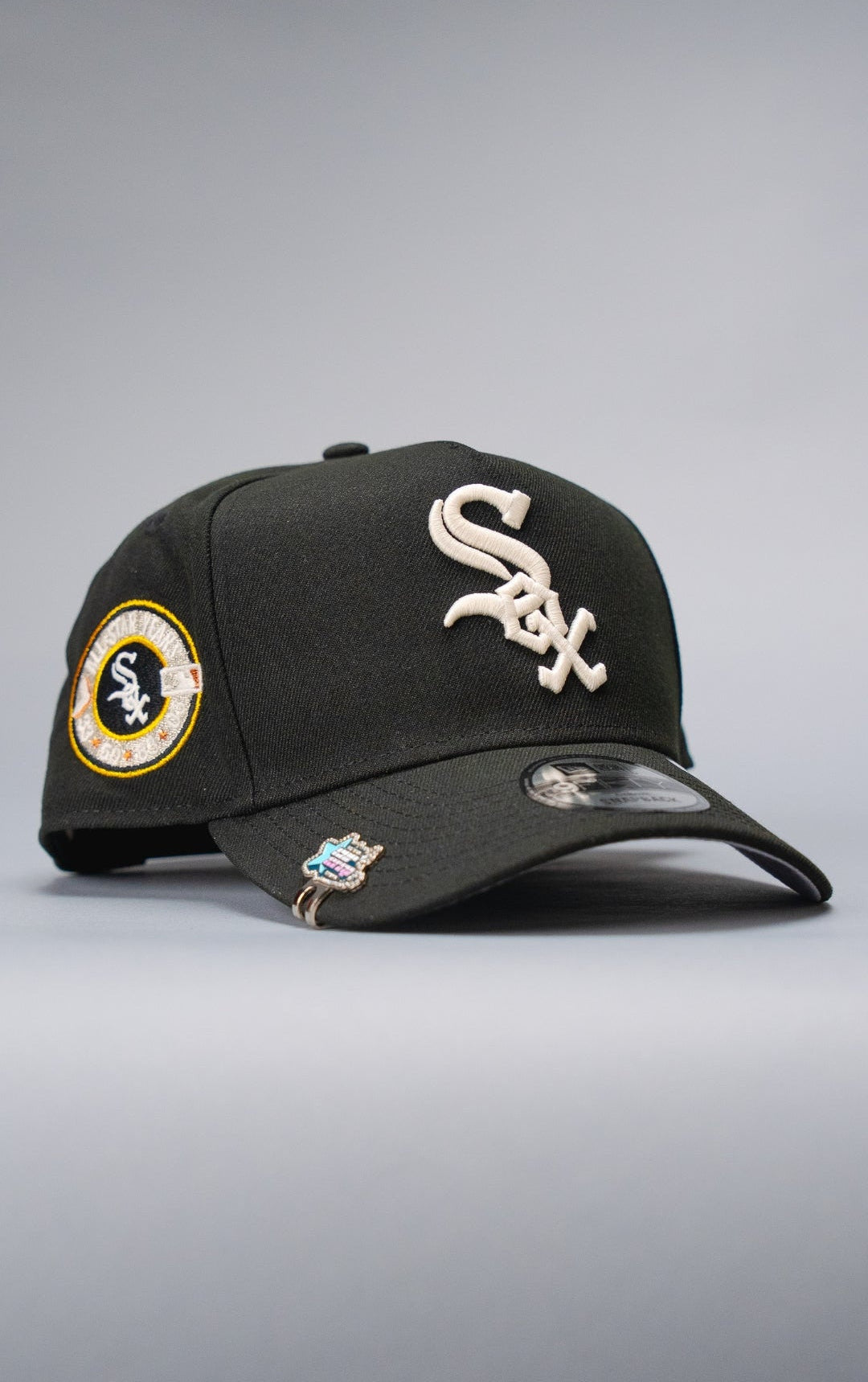 NEW ERA 9FIFTY A-FRAME BLACK CHICAGO WHITE SOX SNAPBACK W/ ALL STAR YEARS SIDE PATCH
