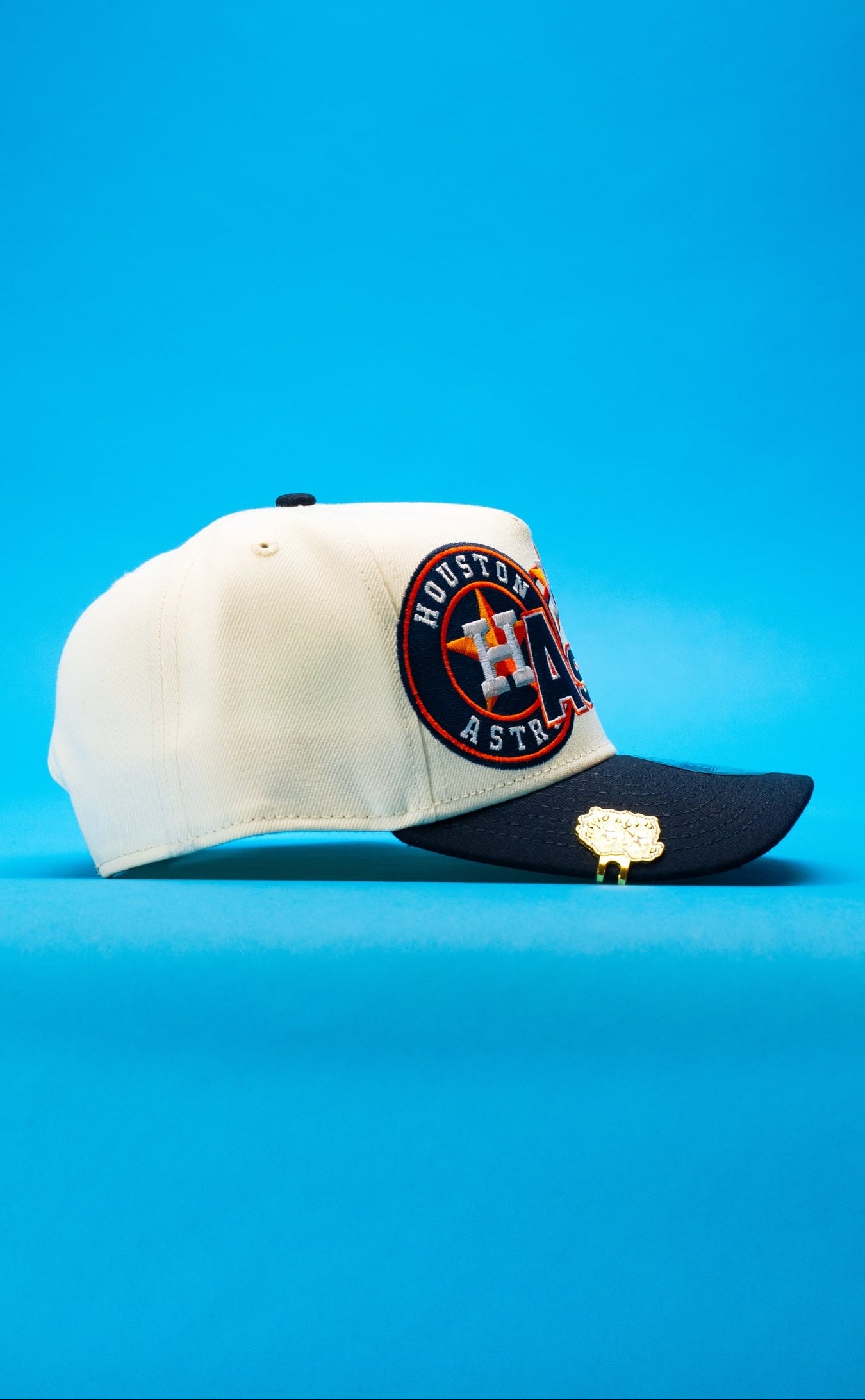 NEW ERA 9FIFTY A-FRAME CHROME/NAVY HOUSTON ASTROS SNAPBACK W/ 1962 EMBROIDERY