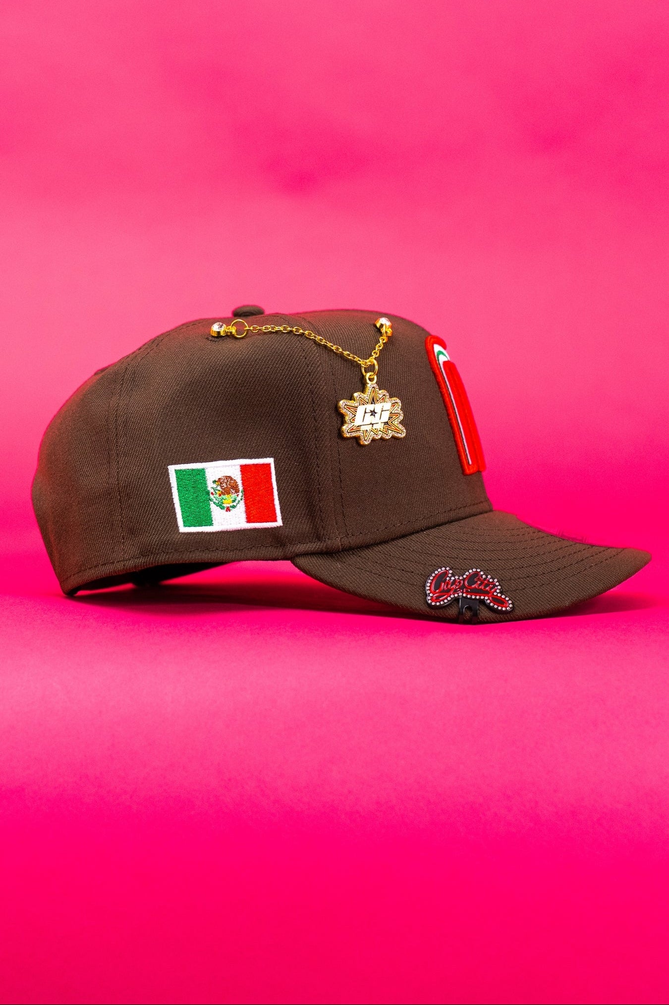 NEW ERA EXCLUSIVE 9FIFTY BROWN MEXICO 2025 WORLD BASEBALL CLASSIC SNAPBACK W/ MEXICO FLAG SIDE PATCH