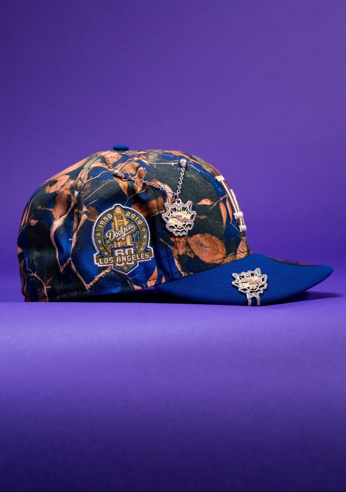 NEW ERA EXCLUSIVE 59FIFTY CAMOUFLAGE LOS ANGELES DODGERS W/ 60TH ANNIVERSARY SIDE PATCH