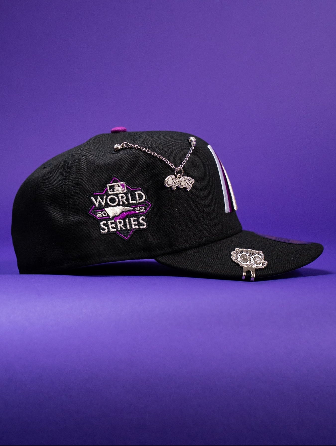 NEW ERA EXCLUSIVE 59FIFTY BLACK HOUSTON ASTROS W/ 2012 WORLD SERIES SIDE PATCH
