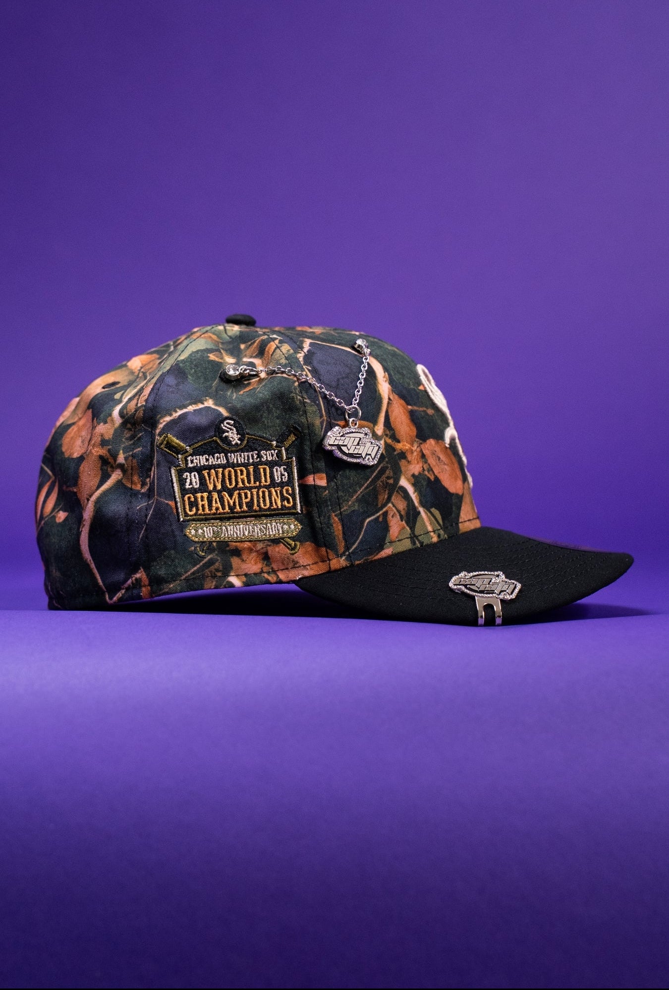 NEW ERA EXCLUSIVE 59FIFTY CAMOUFLAGE CHICAGO WHITE SOX W/ WORLD CHAMPIONS SIDE PATCH