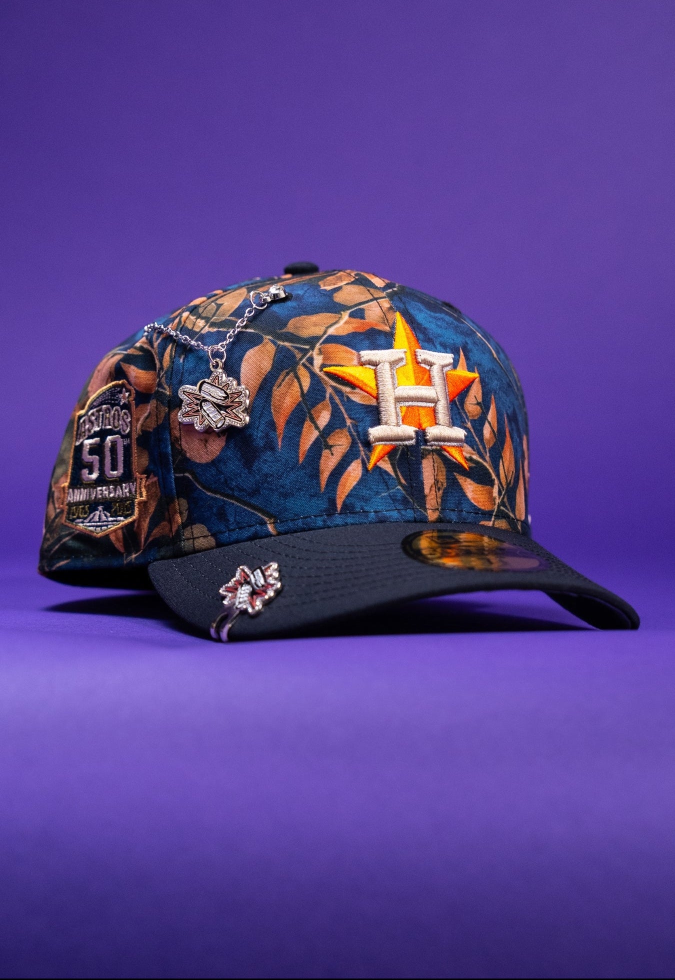 NEW ERA EXCLUSIVE 59FIFTY CAMOUFLAGE HOUSTON ASTROS W/ 50TH ANNIVERSARY SIDE PATCH