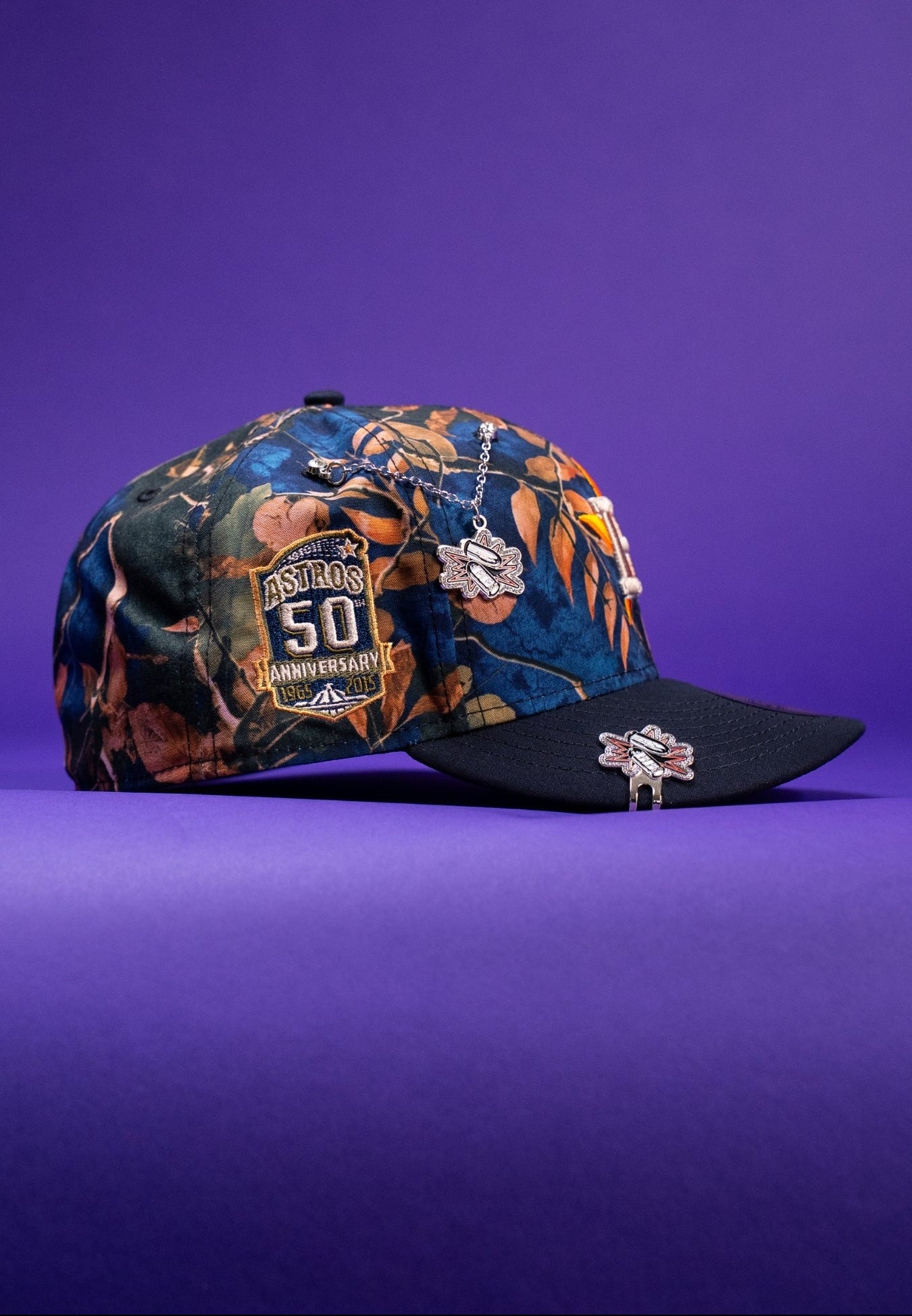 NEW ERA EXCLUSIVE 59FIFTY CAMOUFLAGE HOUSTON ASTROS W/ 50TH ANNIVERSARY SIDE PATCH