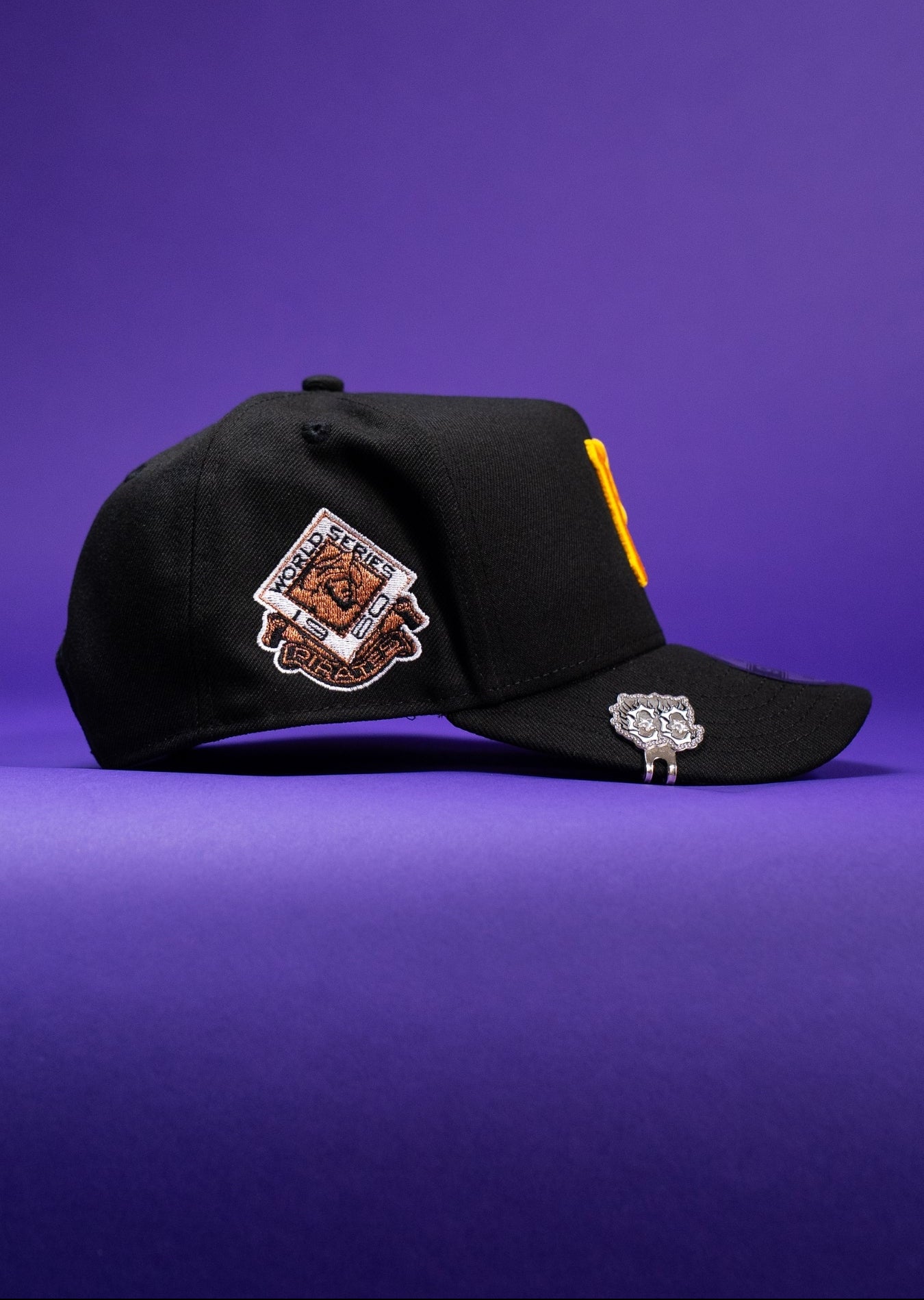 NEW ERA 9FIFTY A-FRAME BLACK PITTSBURGH PIRATES W/ WORLD SERIES SIDE PATCH