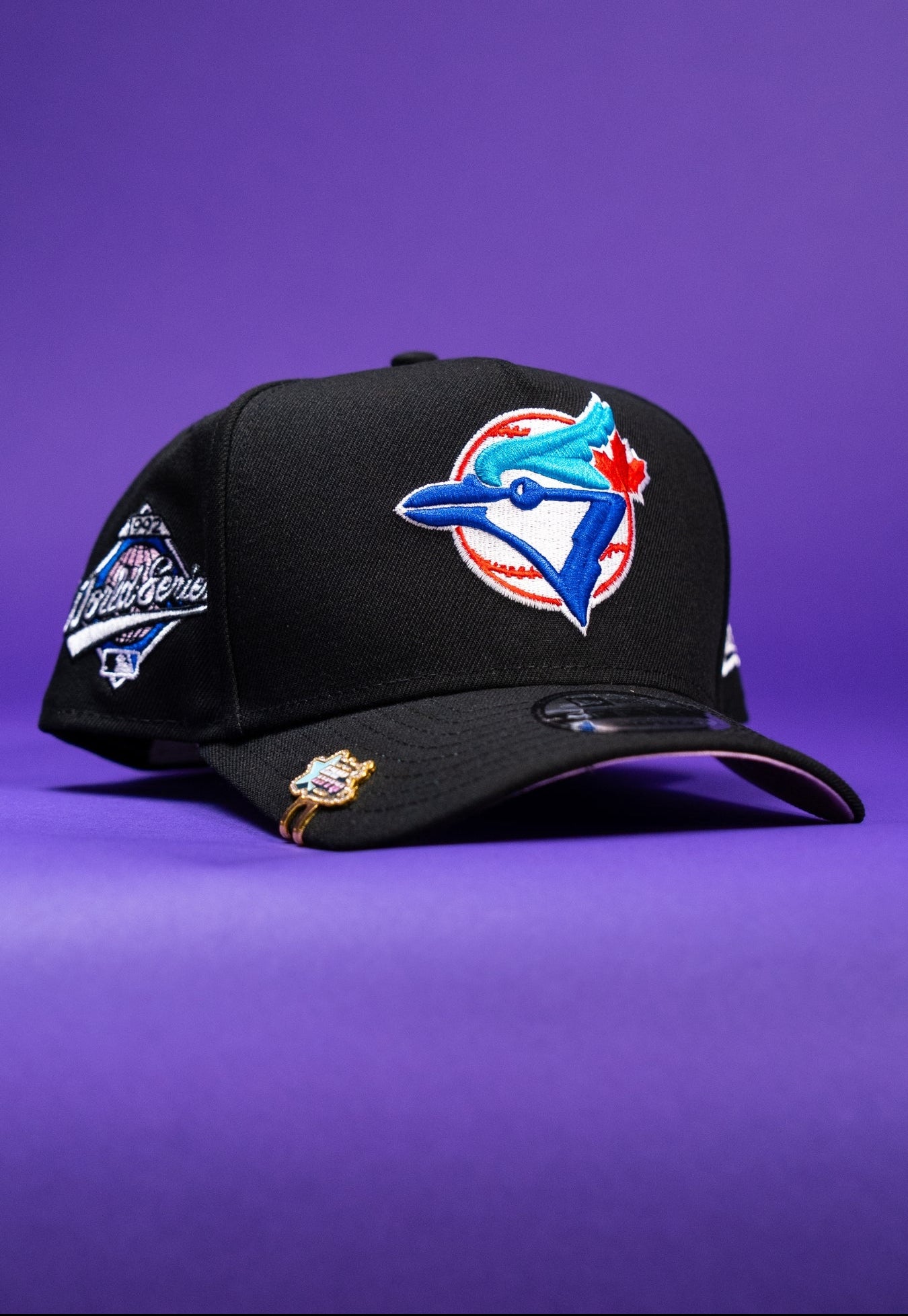 NEW ERA 9FIFTY A-FRAME BLACK TORONTO BLUE JAYS W/ 1992 WORLD SERIES SIDE PATCH