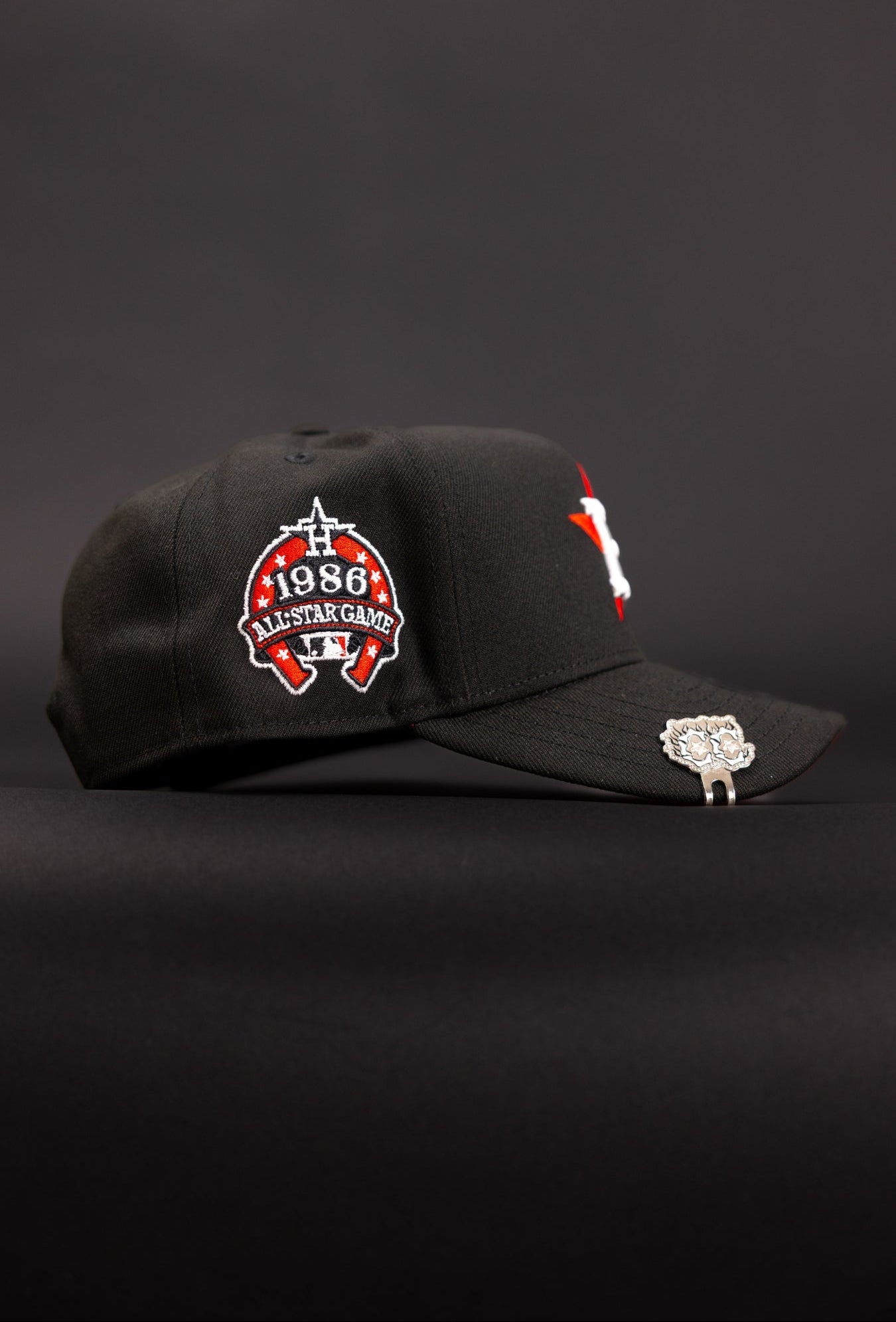 NEW ERA 9FIFTY A-FRAME BLACK HOUSTON ASTROS SNAPBACK W/ 1986 ALL STAR GAME SIDE PATCH