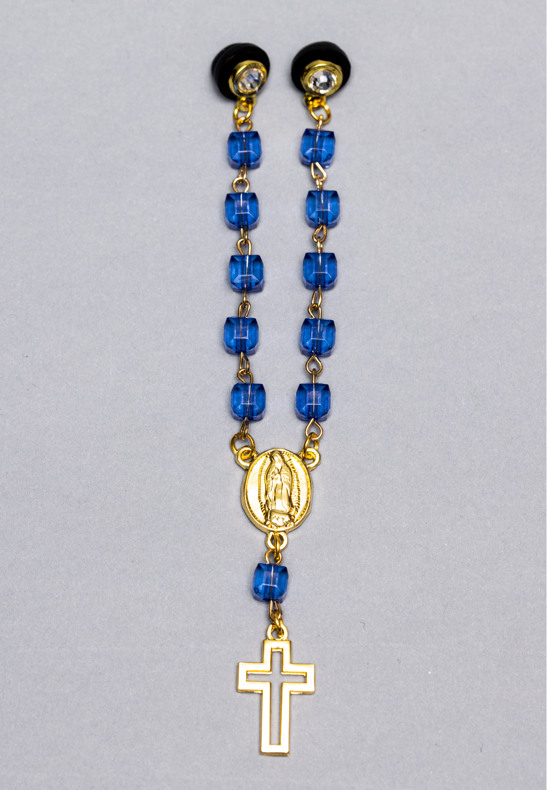 *NEW BLUE ROSARY STYLE "VIRGENCITA" CHAIN VERY LIMITED