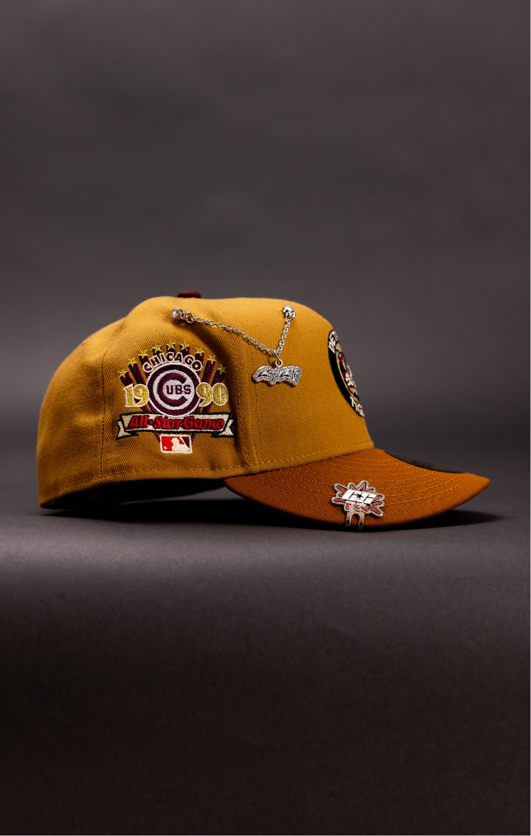 NEW ERA EXCLUSIVE 59FIFTY TAN/KHAKI DETROIT TIGERS W/ 1990 ALL STAR GAME PATCH