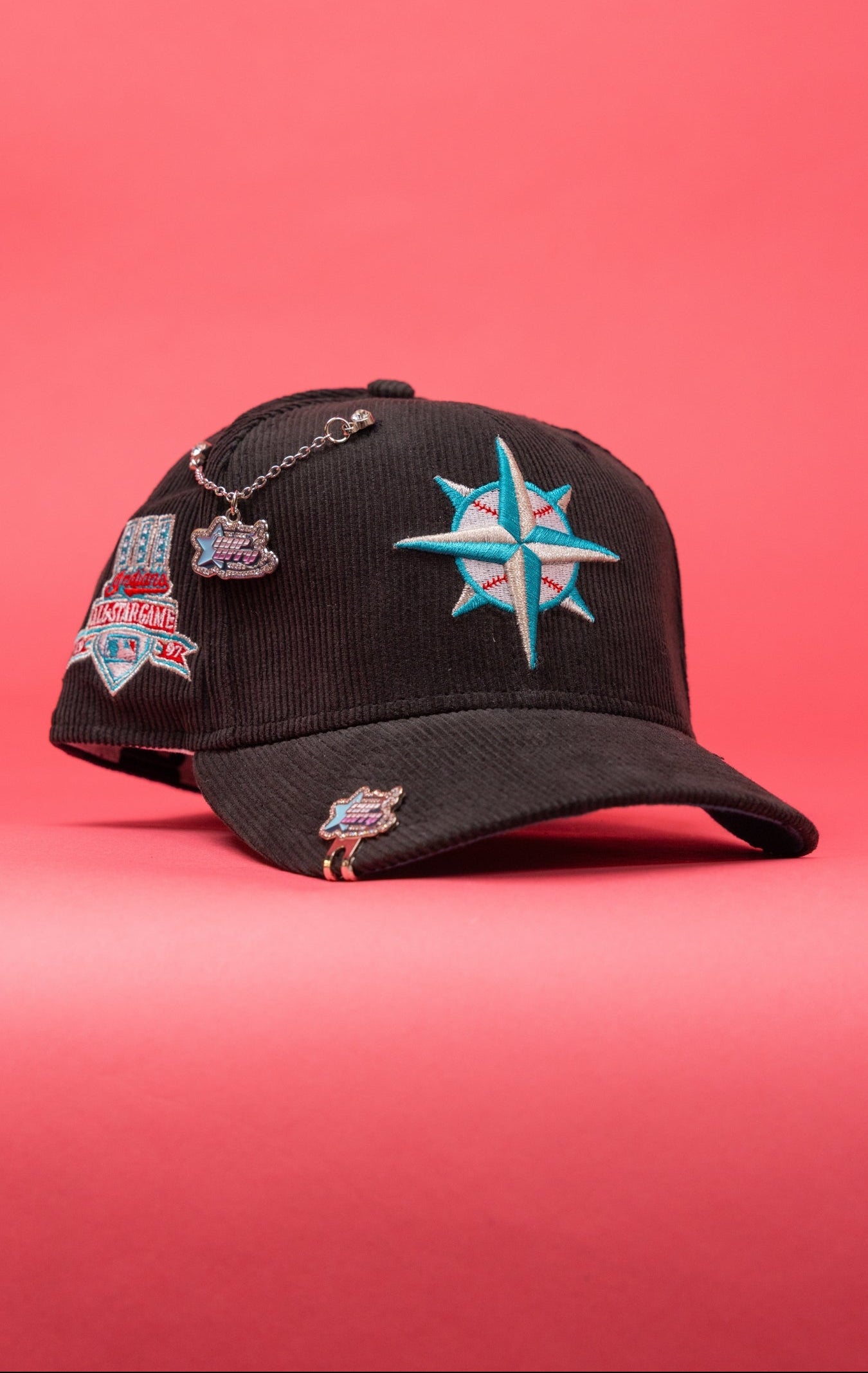 NEW ERA EXCLUSIVE 59FIFTY CORDUROY SEATTLE MARINERS W// ALL STAR GAME SIDE PATCH