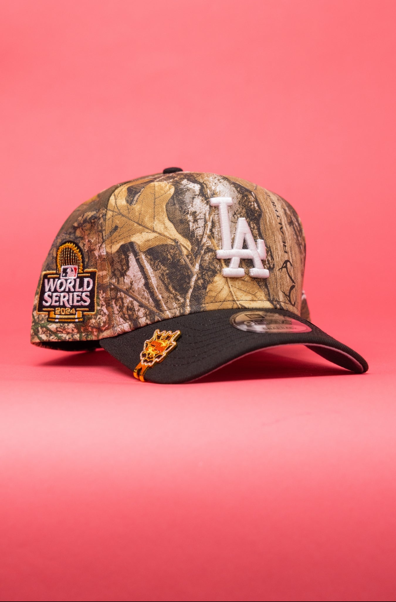 NEW ERA 9FIFTY A-FRAME REALTREE LOS ANGELES DODGERS W/ WORLD SERIES SIDE PATCH