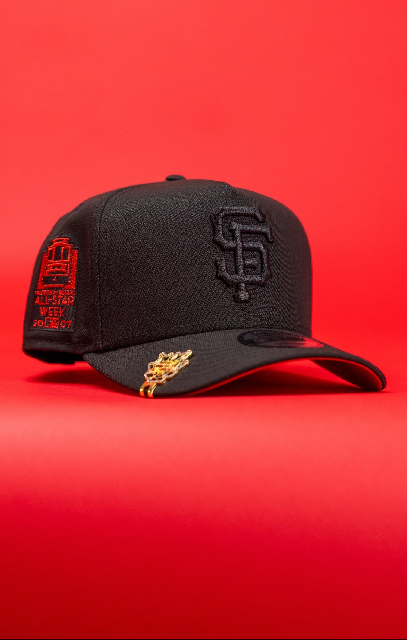 NEW ERA 9FIFTY A-FRAME BLACKED OUT SAN FRANCISCO GIANTS SNAPBACK W/ ALL STAR WEEK SIDE PATCH