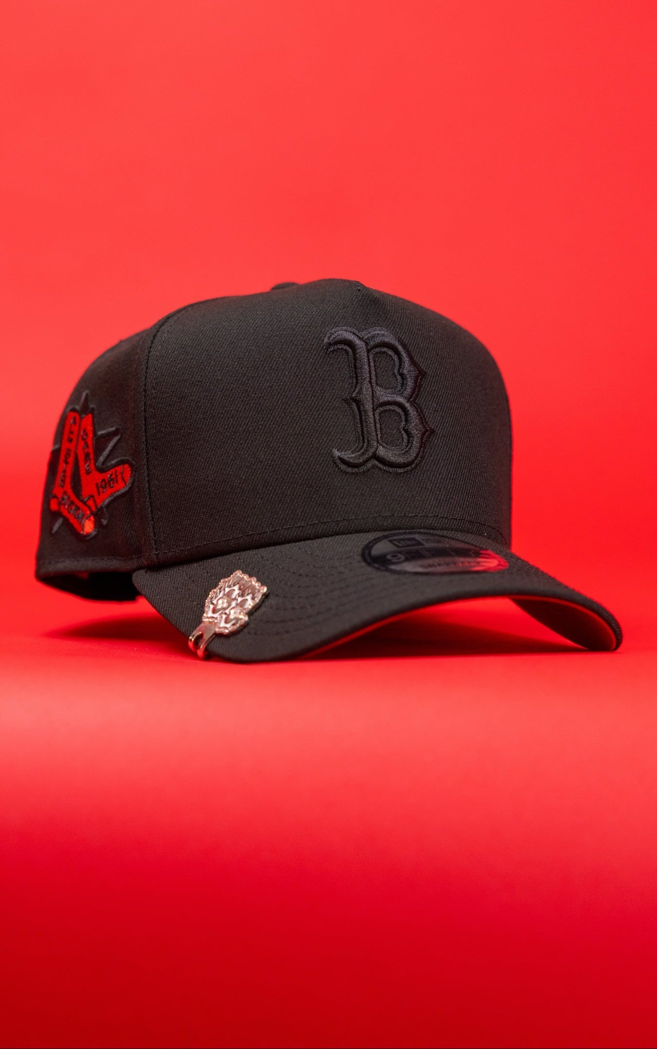 NEW ERA 9FIFTY A-FRAME BLACKED OUT BOSTON RED SOX SNAPBACK W/ ALL STAR GAME SIDE PATCH