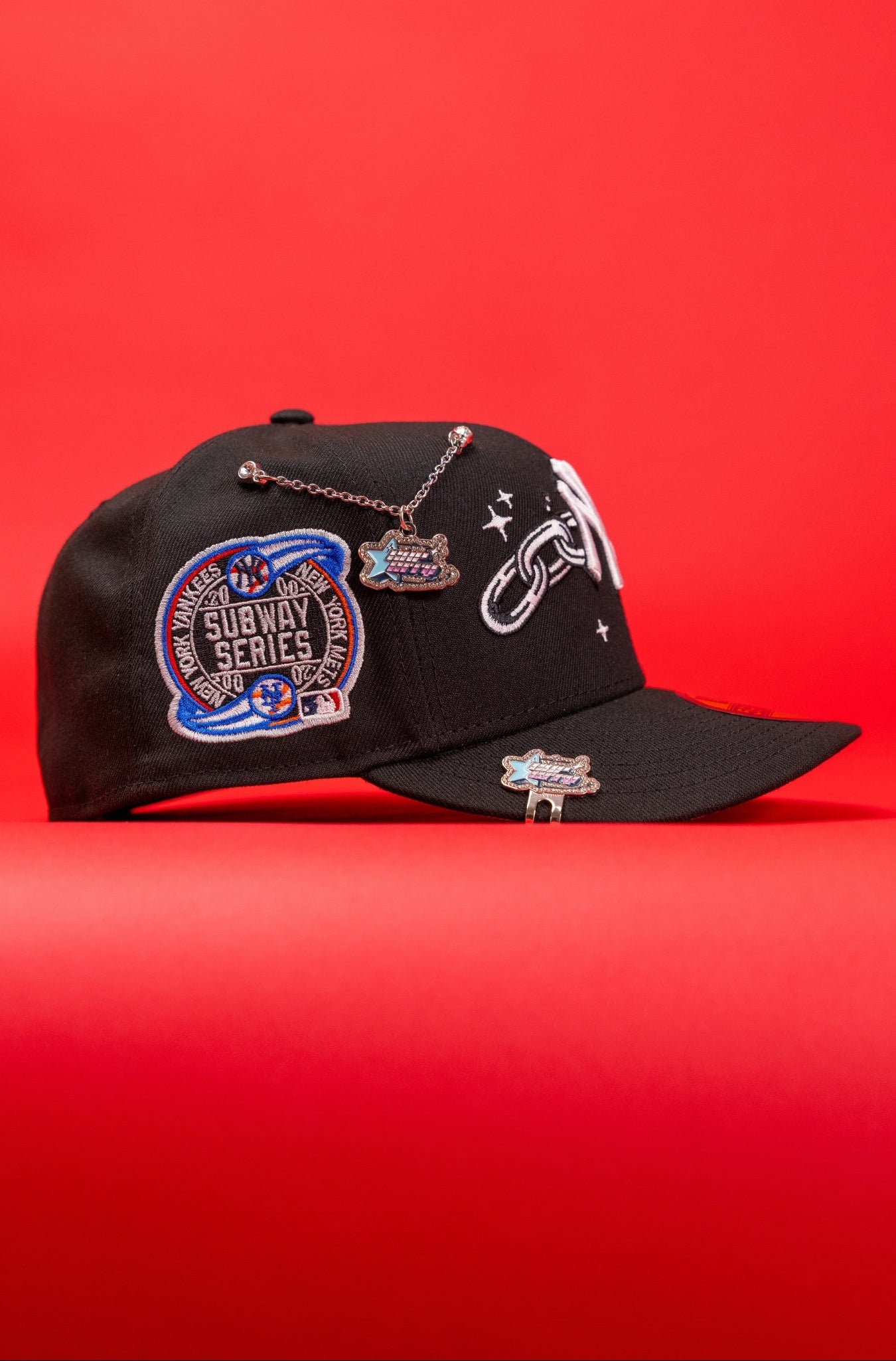 NEW ERA EXCLUSIVE 59FIFTY BLACK NEW YORK YANKEES W/ EMBROIDERY + SUBWA