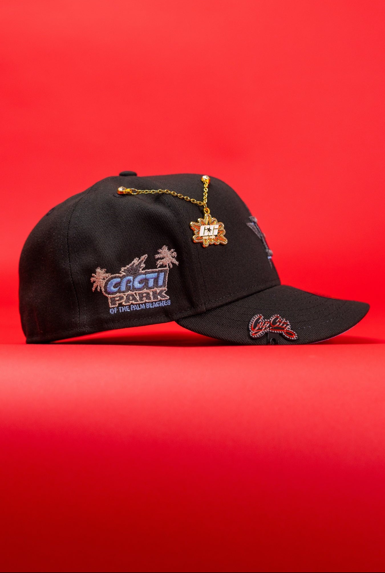 NEW ERA EXCLUSIVE 59FIFTY BLACKED OUT HOUSTON ASTROS W/ CACTI PARK SIDE PATCH