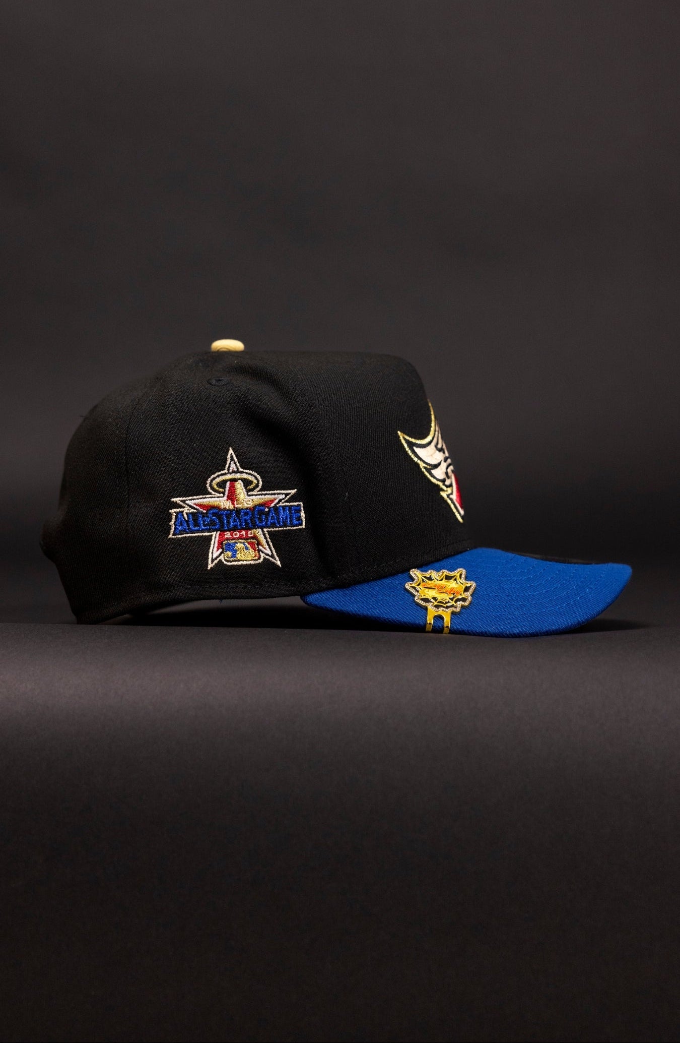 NEW ERA 9FIFTY A-FRAME BLACK/NAVY ANAHEIM ANGELS SNAPBACK W/ 2010 ALL STAR GAME SIDE PATCH