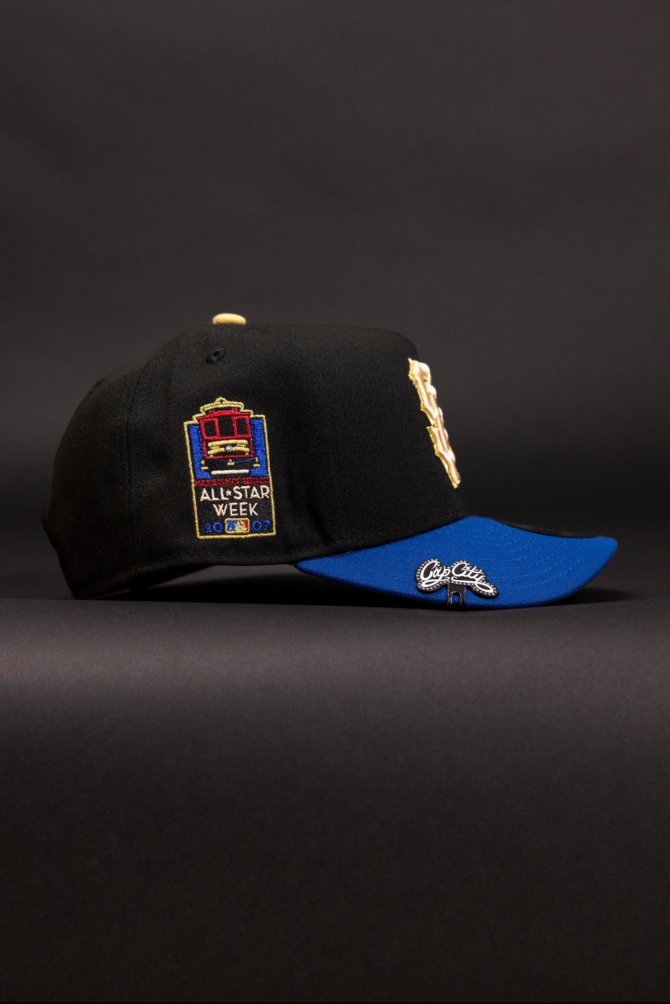 NEW ERA 9FIFTY A-FRAME BLACK/NAVY SAN FRANCISCO GIANTS SNAPBACK W/ ALL STAR WEEK SIDE PATCH