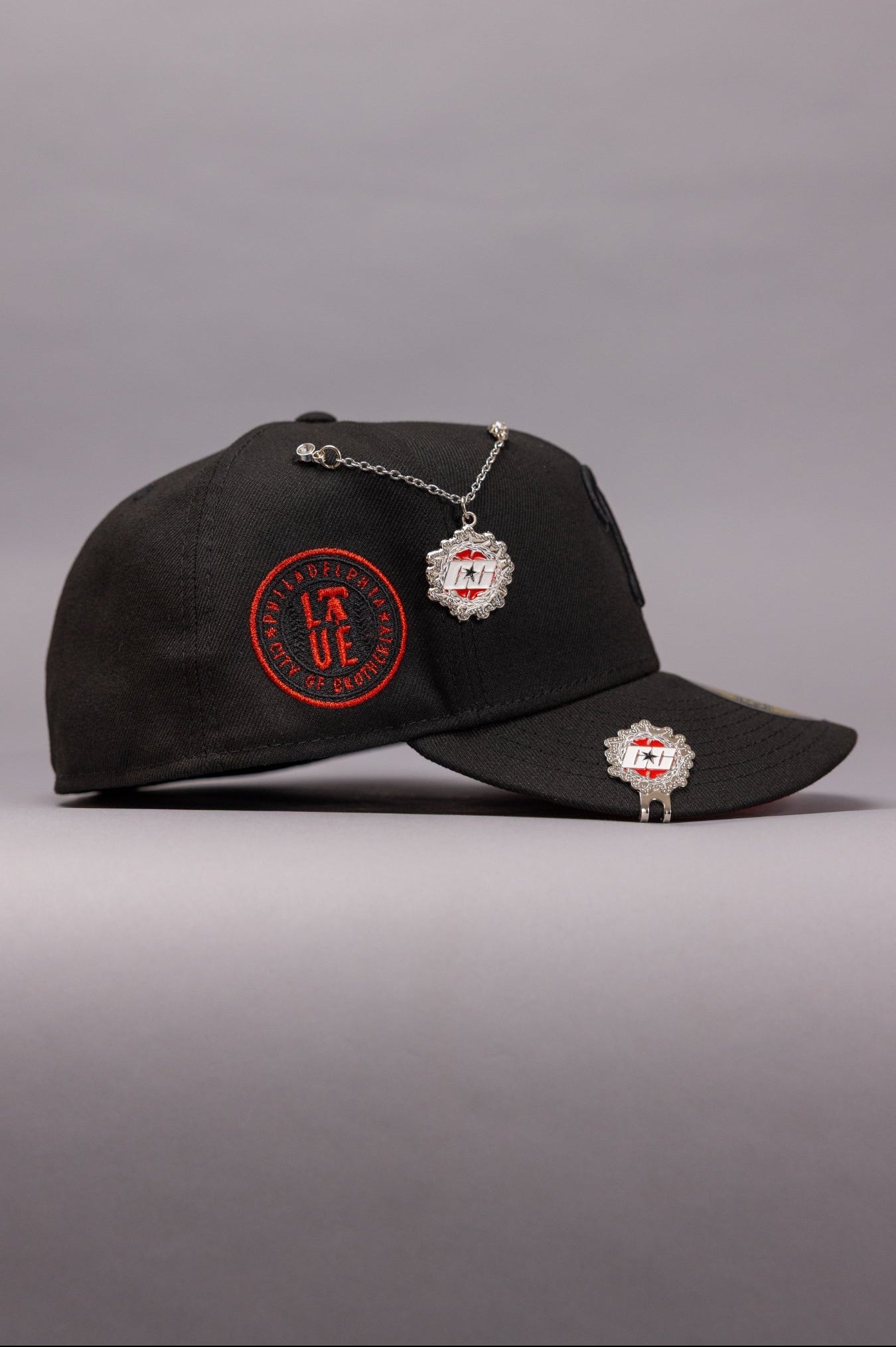 NEW ERA EXCLUSIVE 59FIFTY BLACKED OUT PHILADELPHIA PHILLIES W/ SIDE PATCH