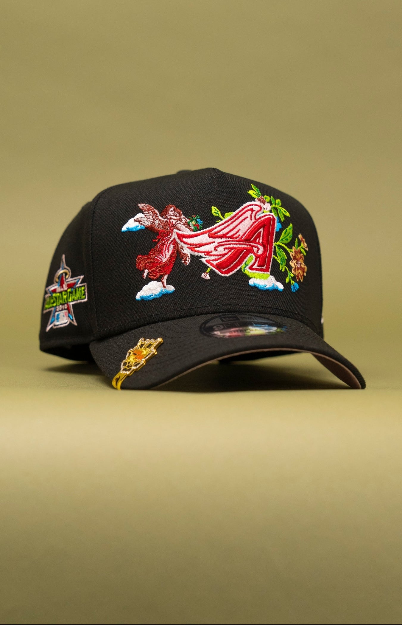 NEW ERA 9FIFTY A-FRAME BLACK ANAHEIM ANGELS "CITY OF ANGELS" W/ ALL STAR GAME SIDE PATCH