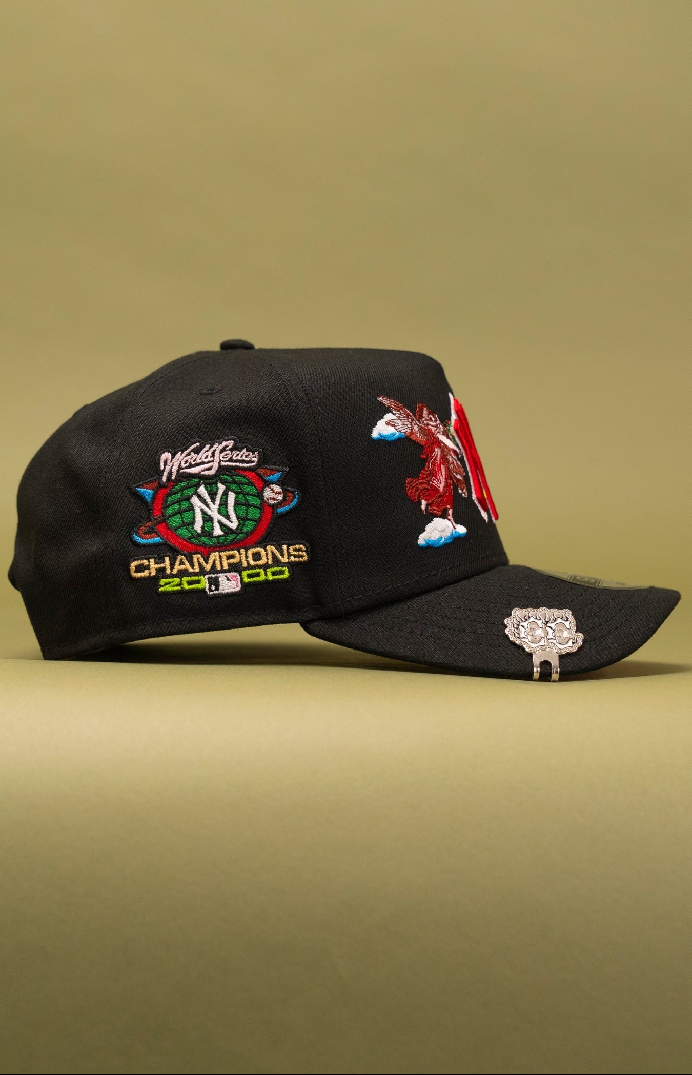 NEW ERA 9FIFTY A-FRAME BLACK NEW YORK YANKEES "CITY OF ANGELS" W/ WORLD SERIES CHAMPIONS SIDE PATCH