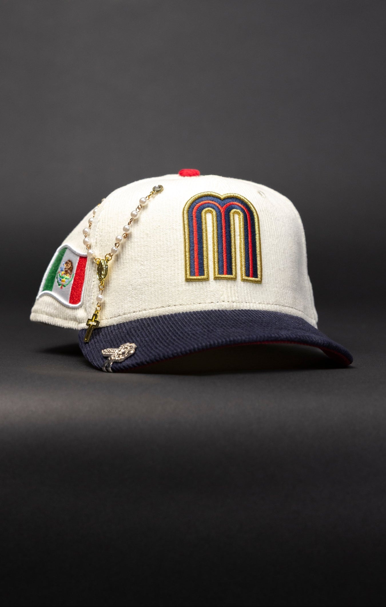 NEW ERA EXCLUSIVE 59FIFTY CORDUROY 2025 MEXICO WBC W/ MEXICAN FLAG SIDE PATCH