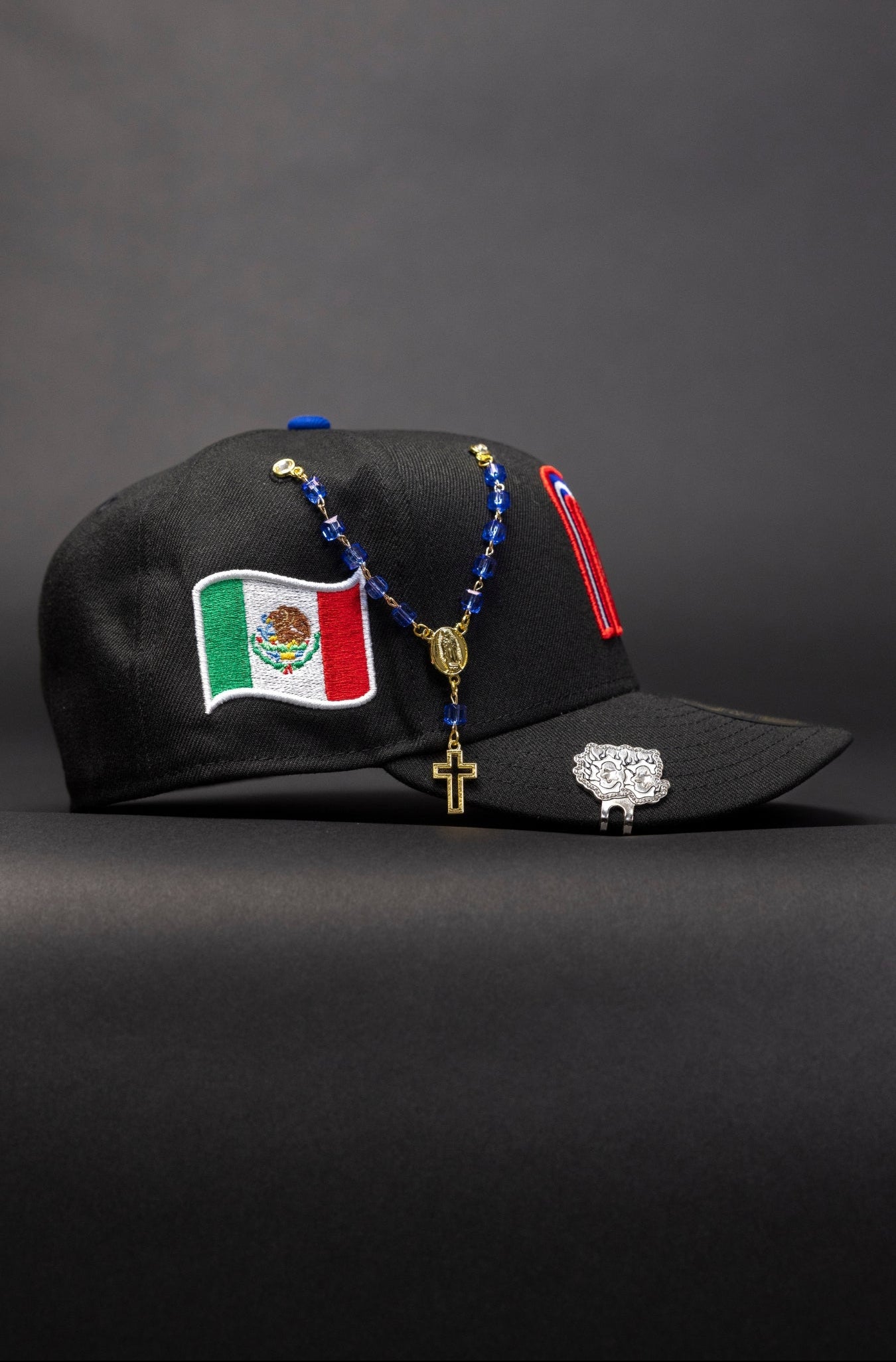 NEW ERA EXCLUSIVE 59FIFTY BLACK 2025 MEXICO WBC W/ MEXICAN FLAG SIDE PATCH