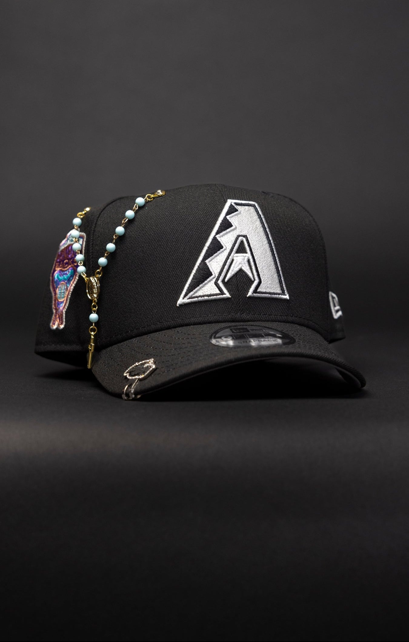 NEW ERA EXCLUSIVE 9FIFTY BLACK ARIZONA DIAMONDBACKS SNAPBACK W/ 1998 INAUGURAL SEASON SIDE PATCH