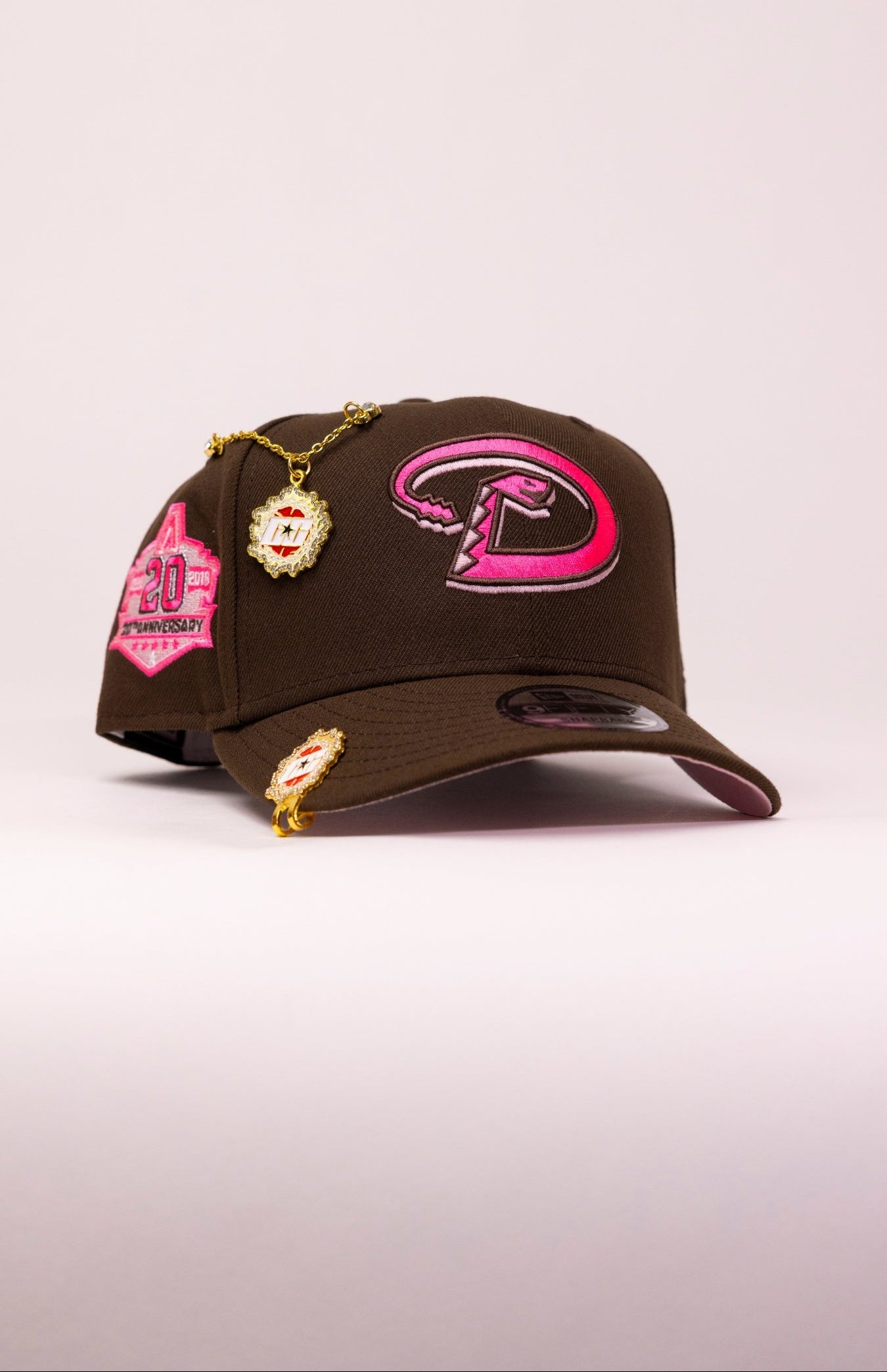NEW ERA EXCLUSIVE 9FIFTY BROWN ARIZONA DIAMONDBACKS SNAPBACK W/ 20TH ANNIVERSARY SIDE PATCH