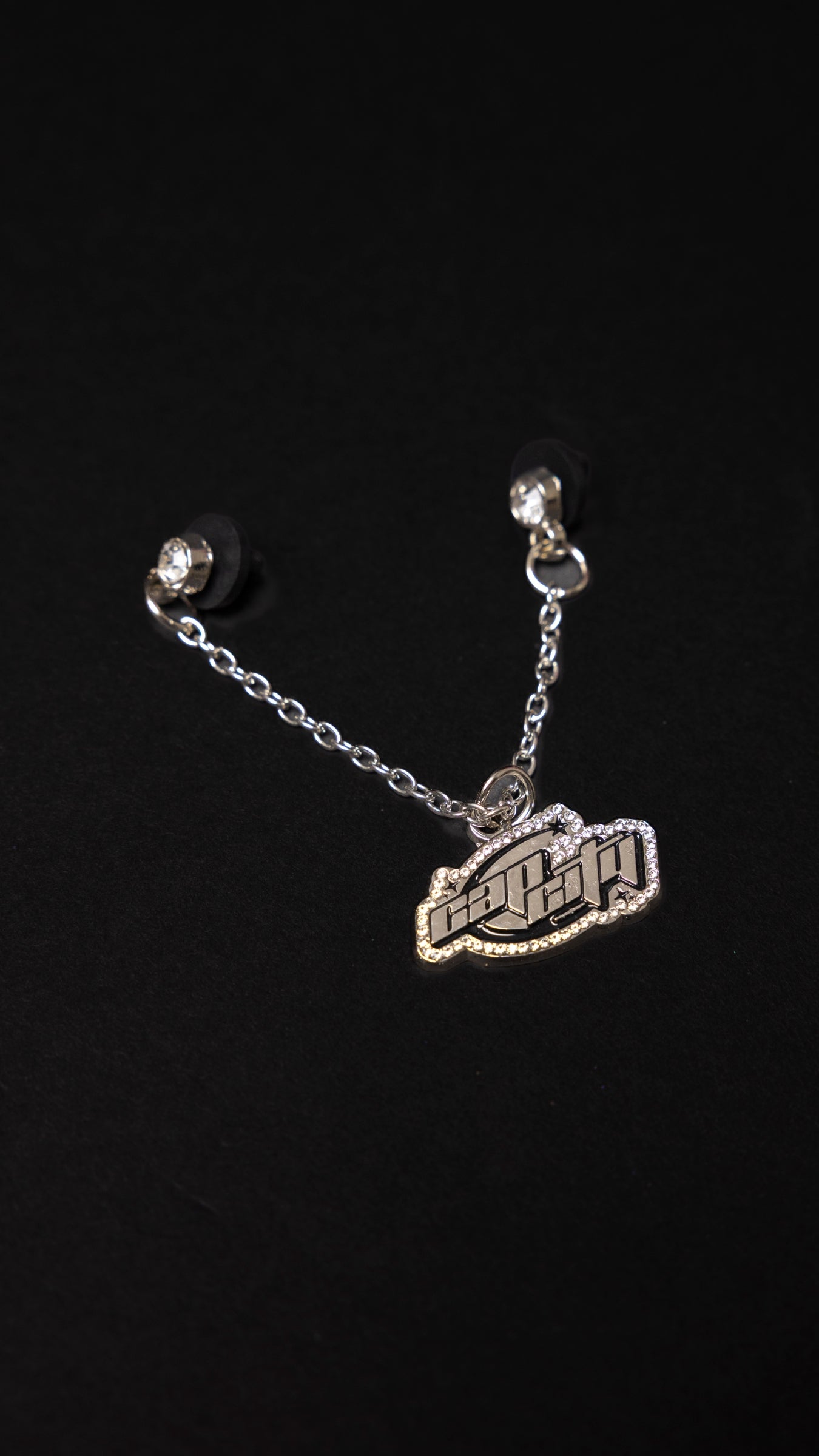*NEW SILVER "CAP CITY" CHAIN W/ RHINESTONES VERY LIMITED