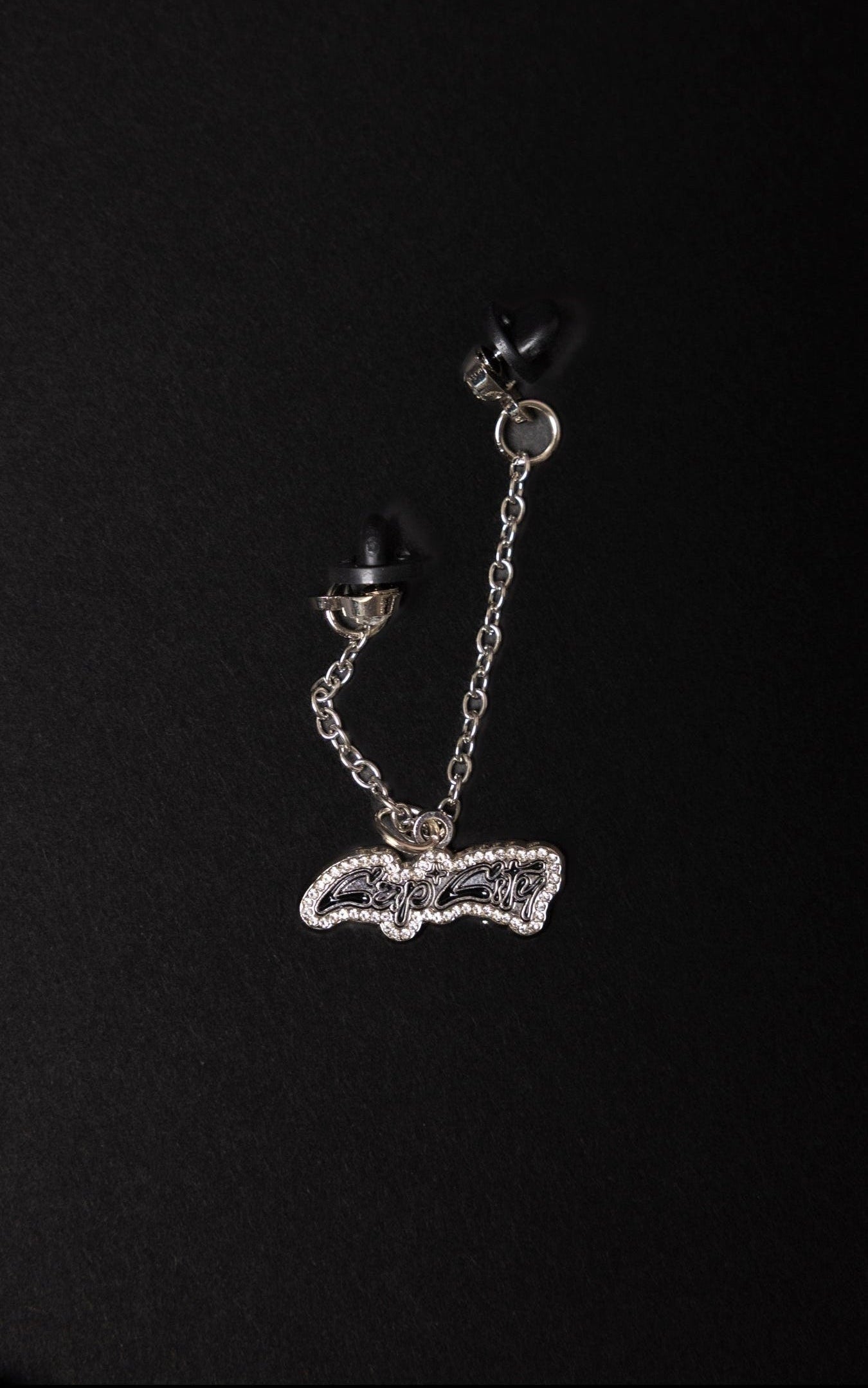 *NEW SILVER "CAP CITY" CHAIN W/ RHINESTONES VERY LIMITED