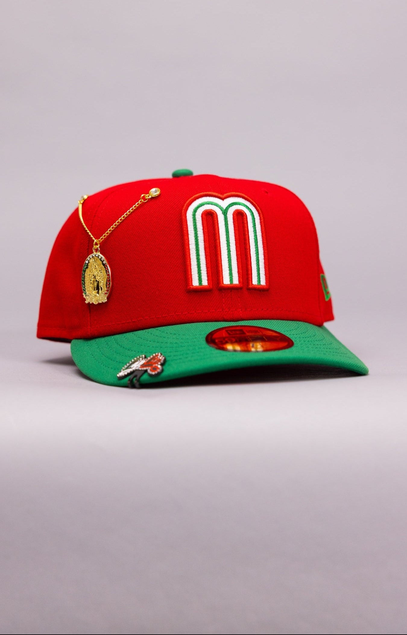 NEW ERA EXCLUSIVE 59FIFTY RED/GREEN 2026 WBC MEXICO TWO TONE